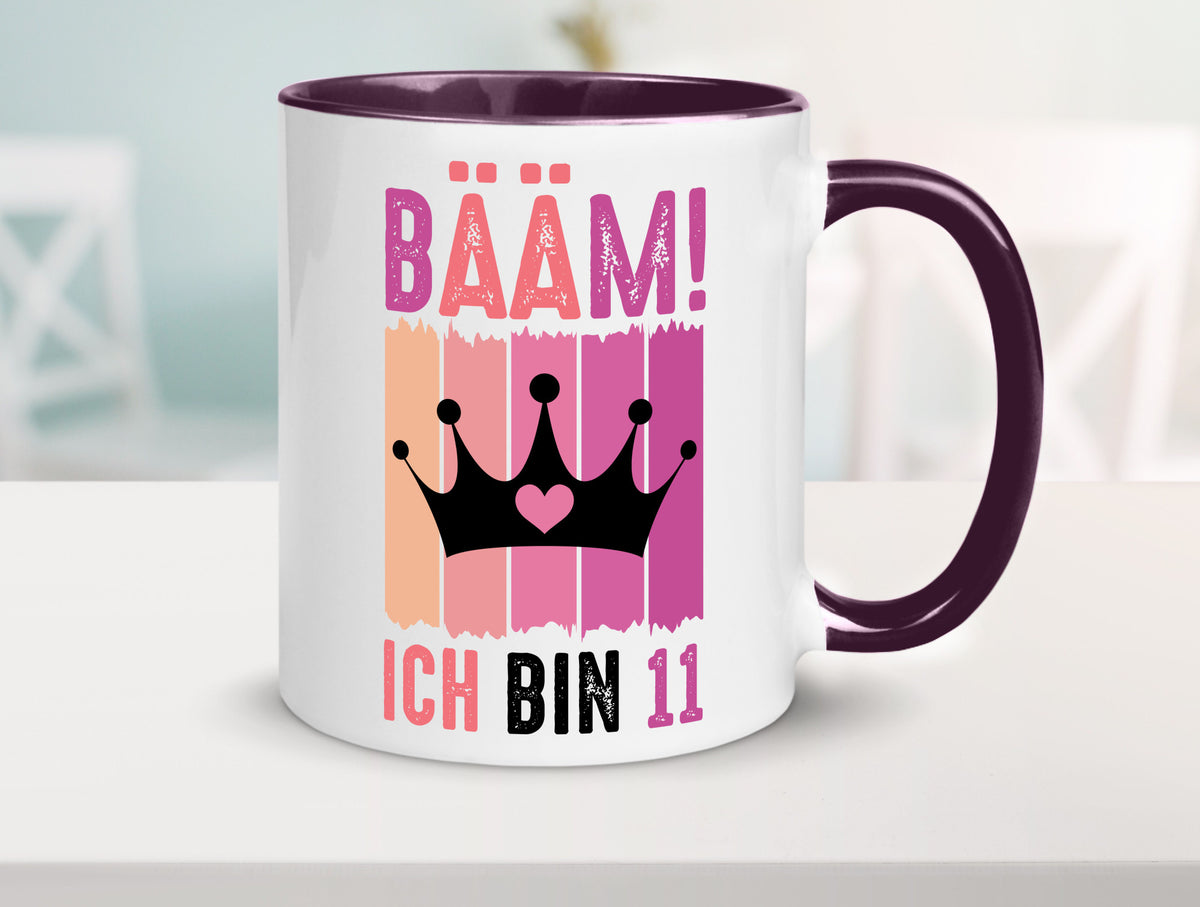 11. Geburtstag | 11 Jahre Bääm ich bin Krone Humor Geschenkidee Tasse