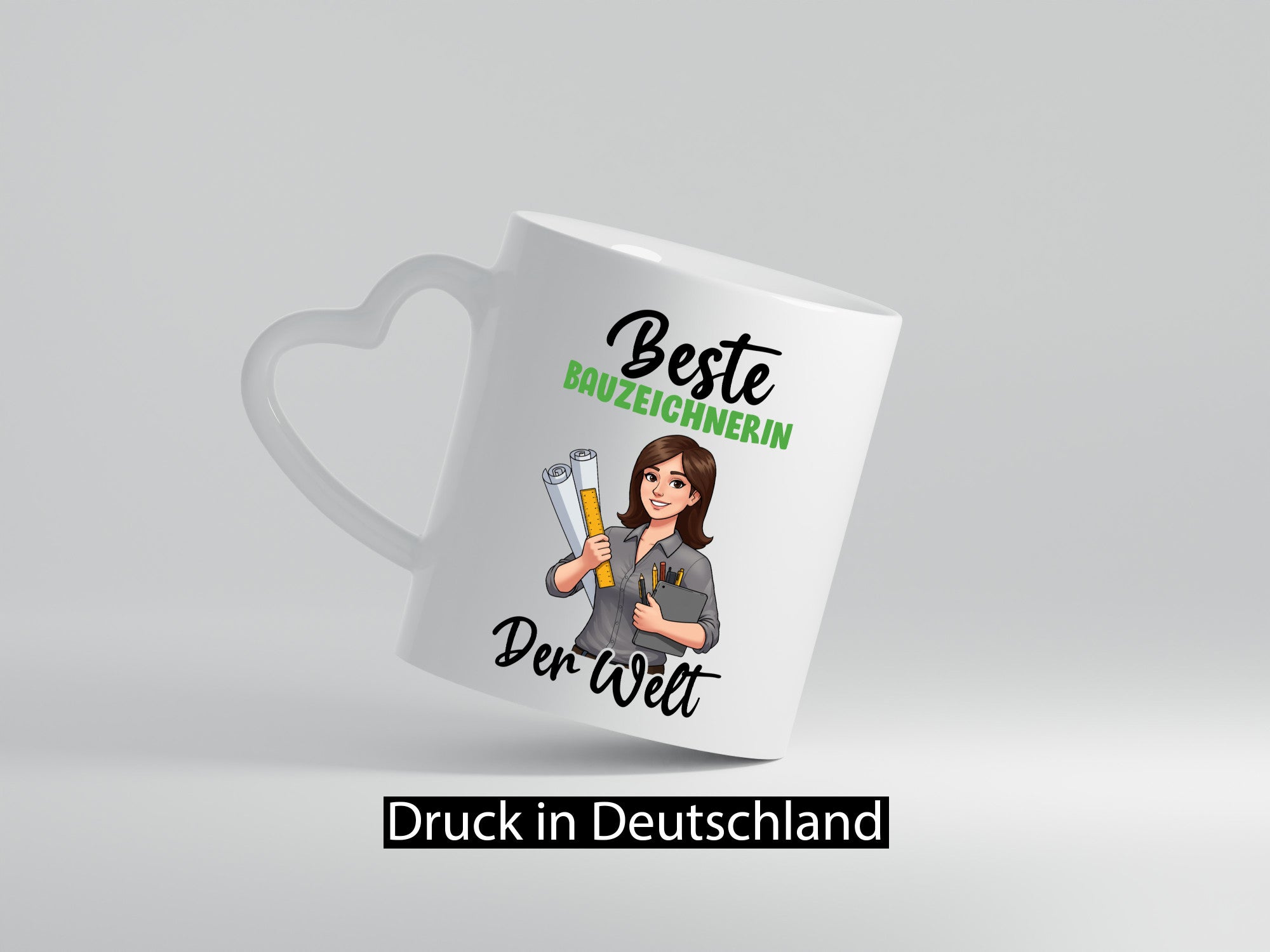 Beste Bauzeichnerin | Zeichnerin v2 lustiger Spruch Geschenk Humor Geschenkidee