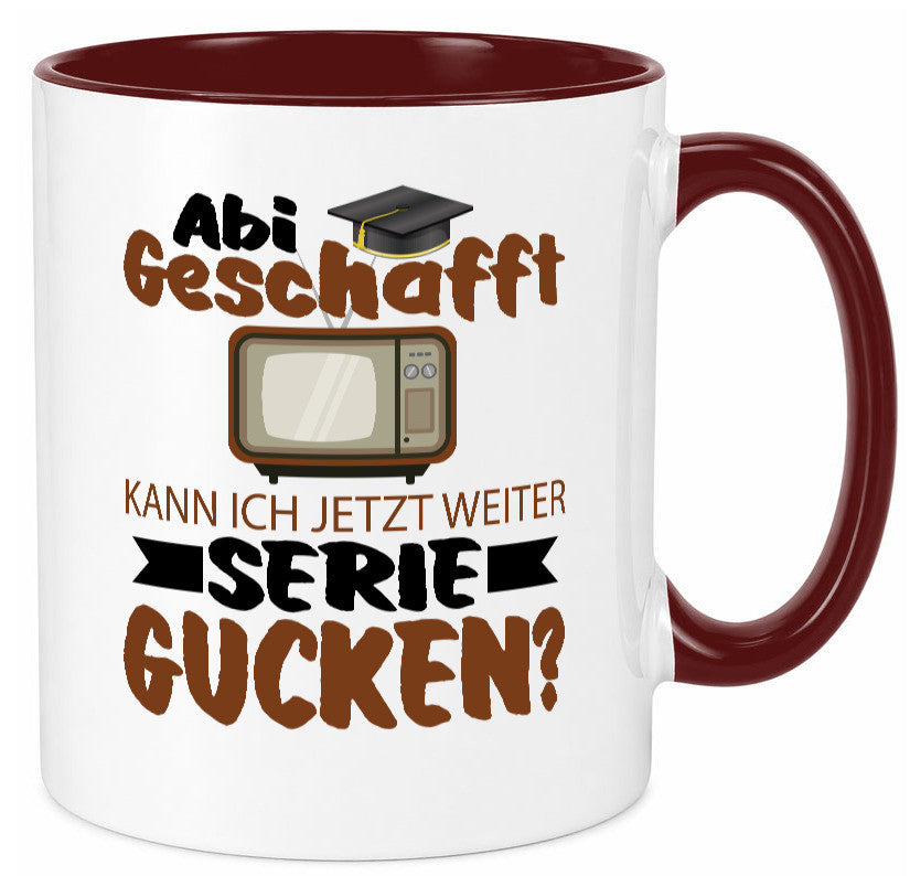 Abi Geschaft | Serie Gucken Bachlor Abitur Geschenk Humor Geschenkidee lustiger