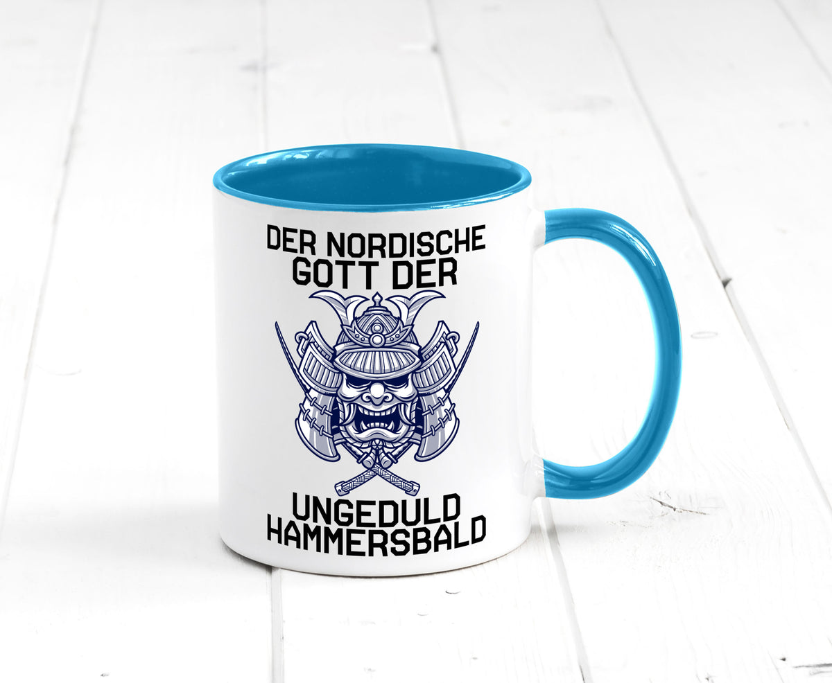 Nordischer Gott der Ungeduld | Mythologie Wikinger lustig Humor Geschenkidee Tasse