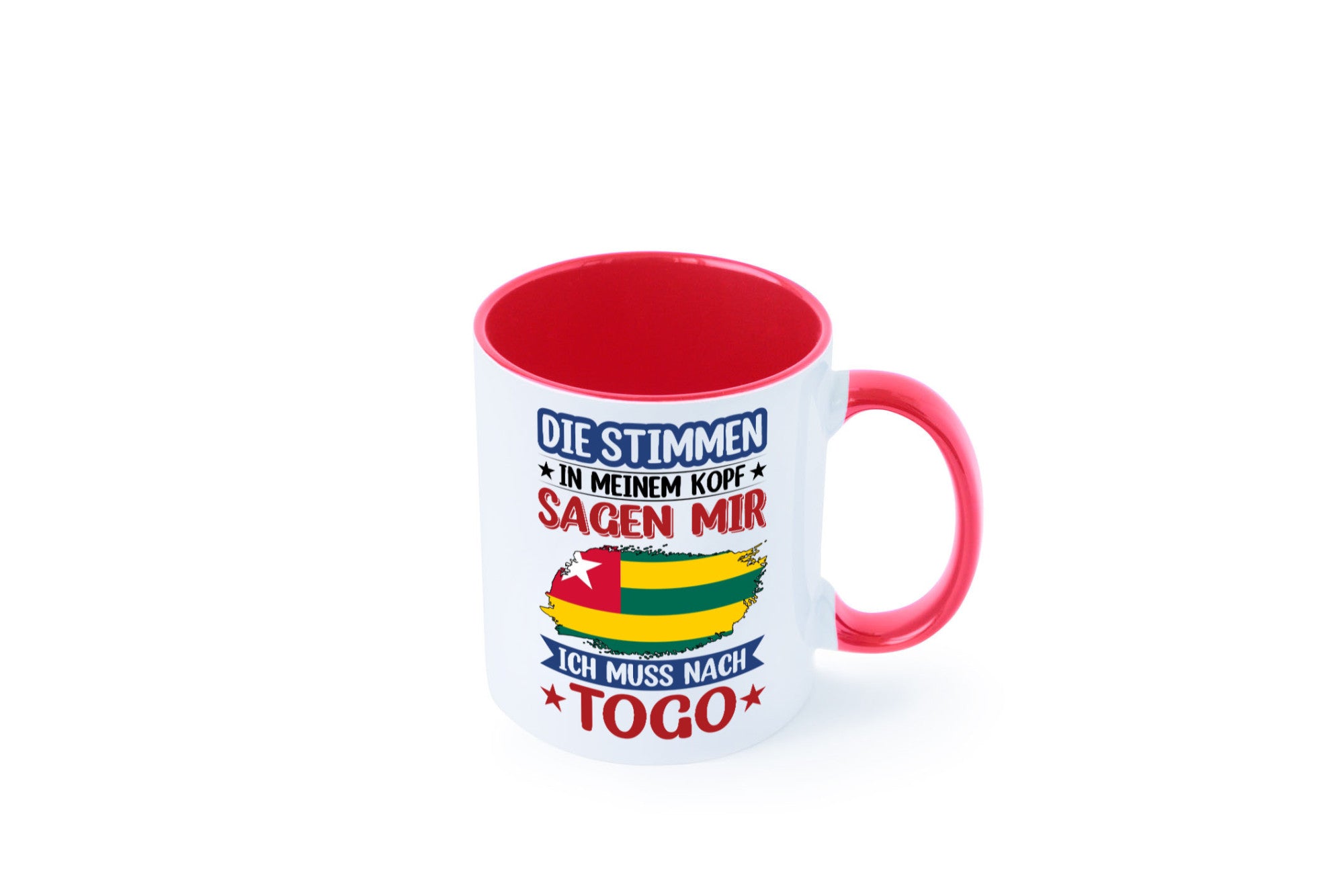 Togo | Urlaub Stimmen in meinem Kopf Traumland Humor Geschenkidee Tasse