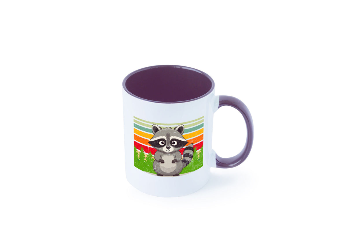 Waschbär | Vintage v2 lustiger Spruch Geschenk Humor Geschenkidee Tasse