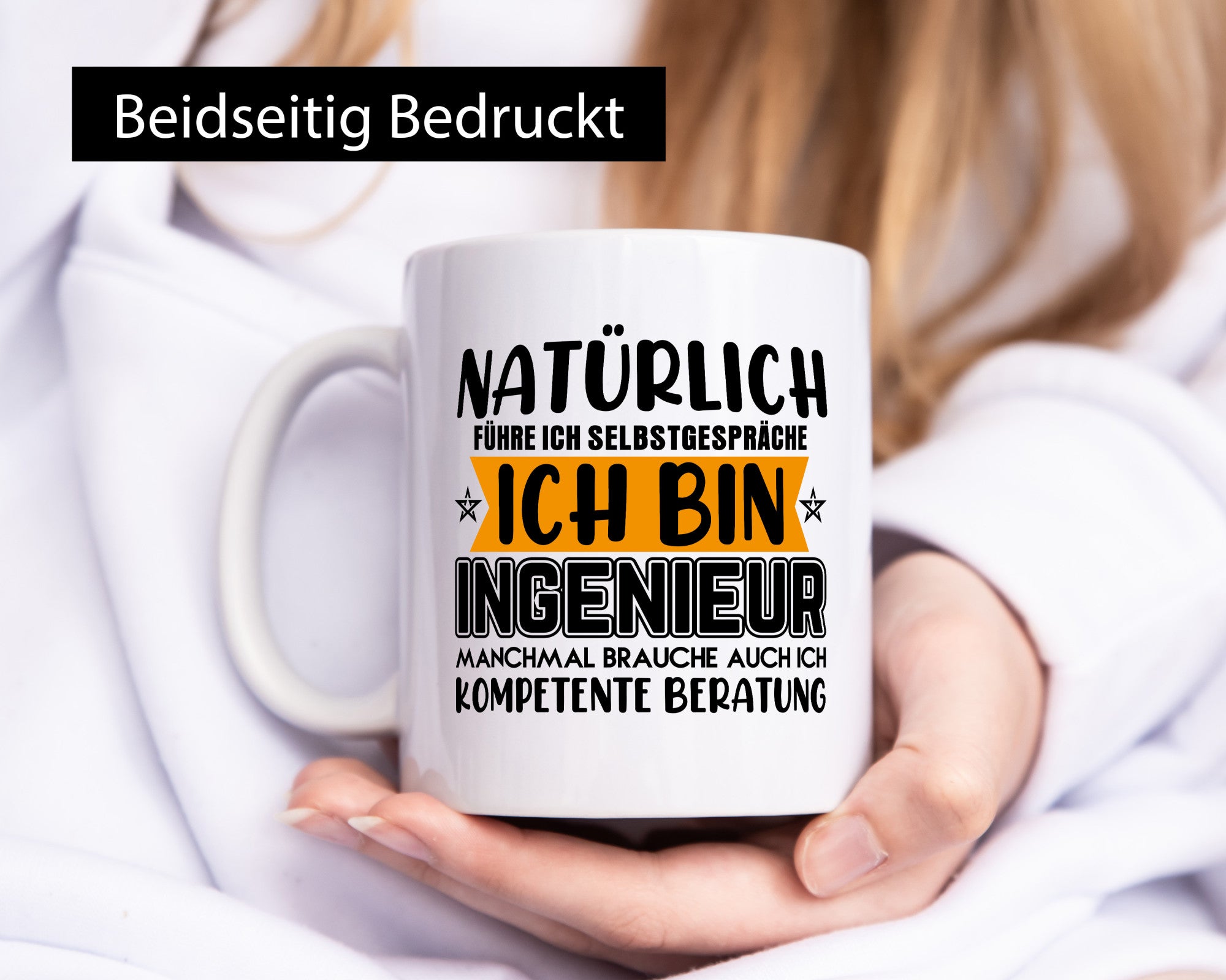 Ich bin Ingenieur | Beruf Tasse Selbstgespräche Humor lustiger Spruch Geschenk