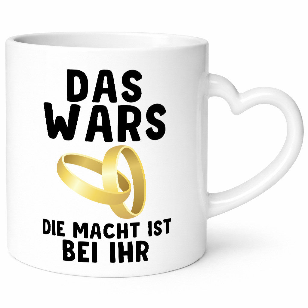 Die macht ist bei ihr | Hochzeit Tasse Ehemann Ehe Geschenk Humor Geschenkidee