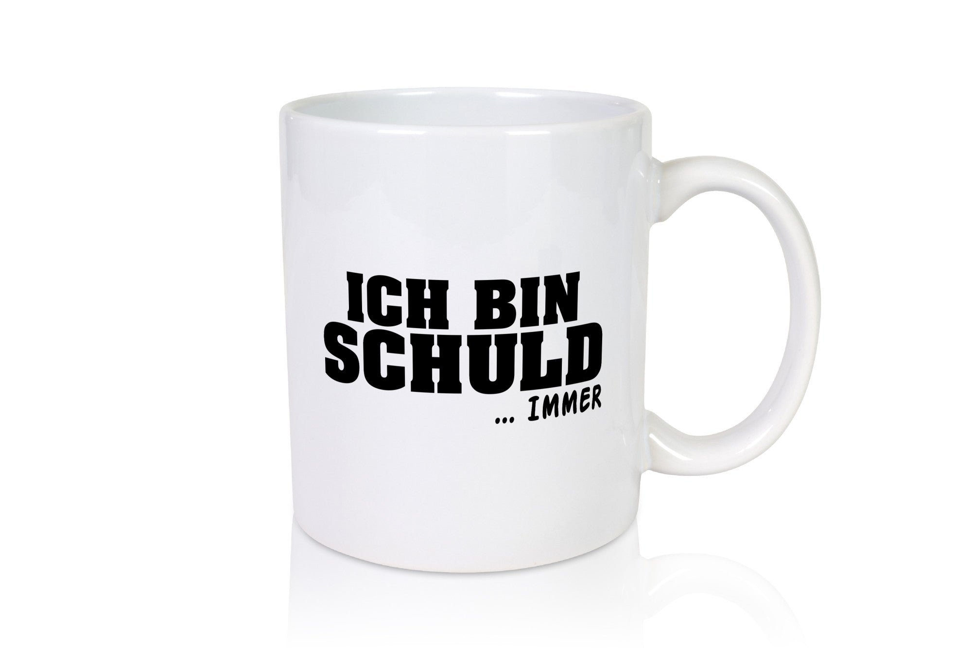 Ich bin Schuld | Schwarze Schaff lustig Humor Geschenkidee Geschenk Tasse