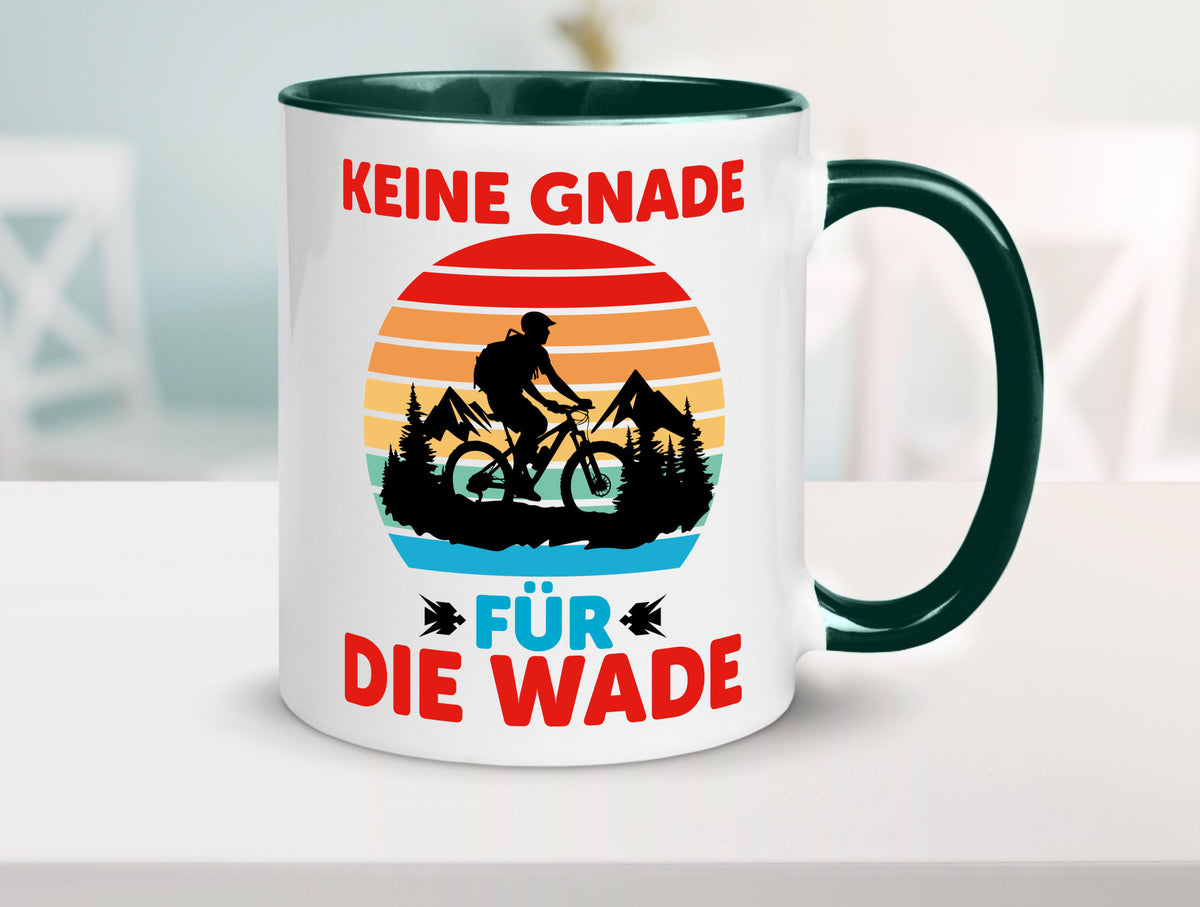 Keine Knade für die Wade | BMX Renrad Biker v2 lustig Humor Geschenkidee Tasse