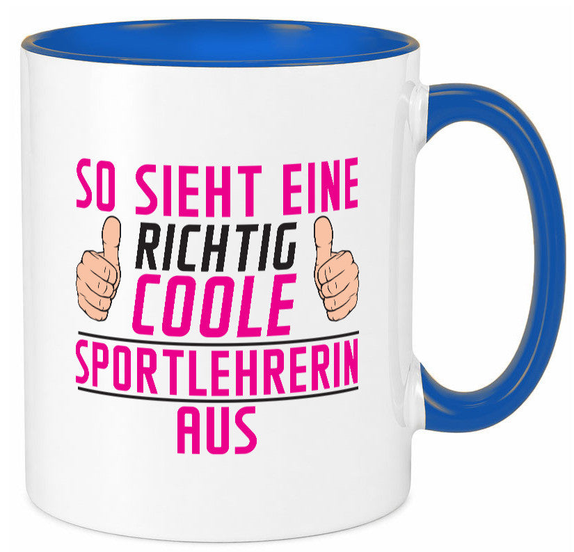 Richtig Coole Sportlehrerin | Lehrer Sport Geschenk Humor Geschenkidee lustiger