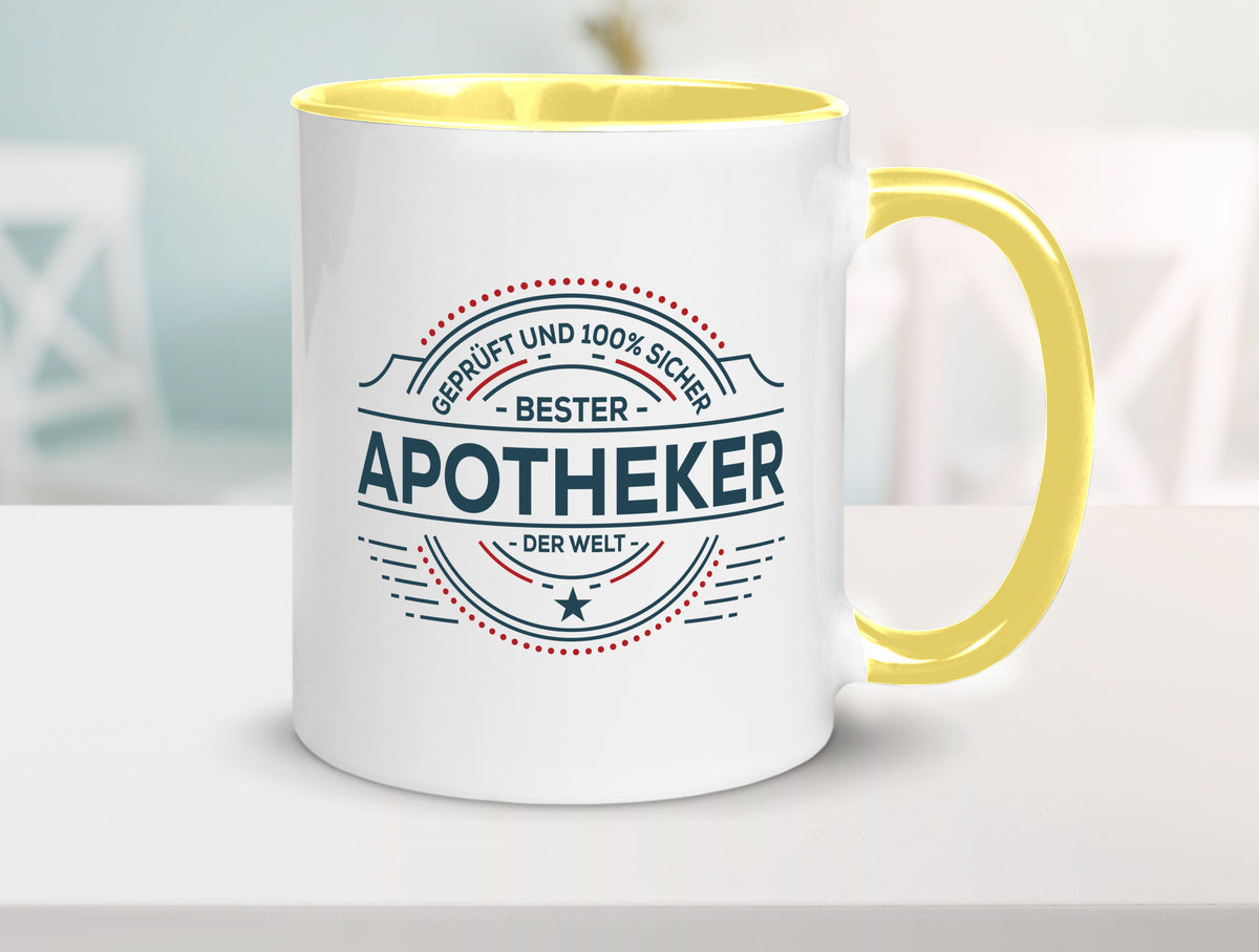 Geprüft und sicher: Apotheker | Apotheke Pharmazie Geschenkidee Humor Tasse