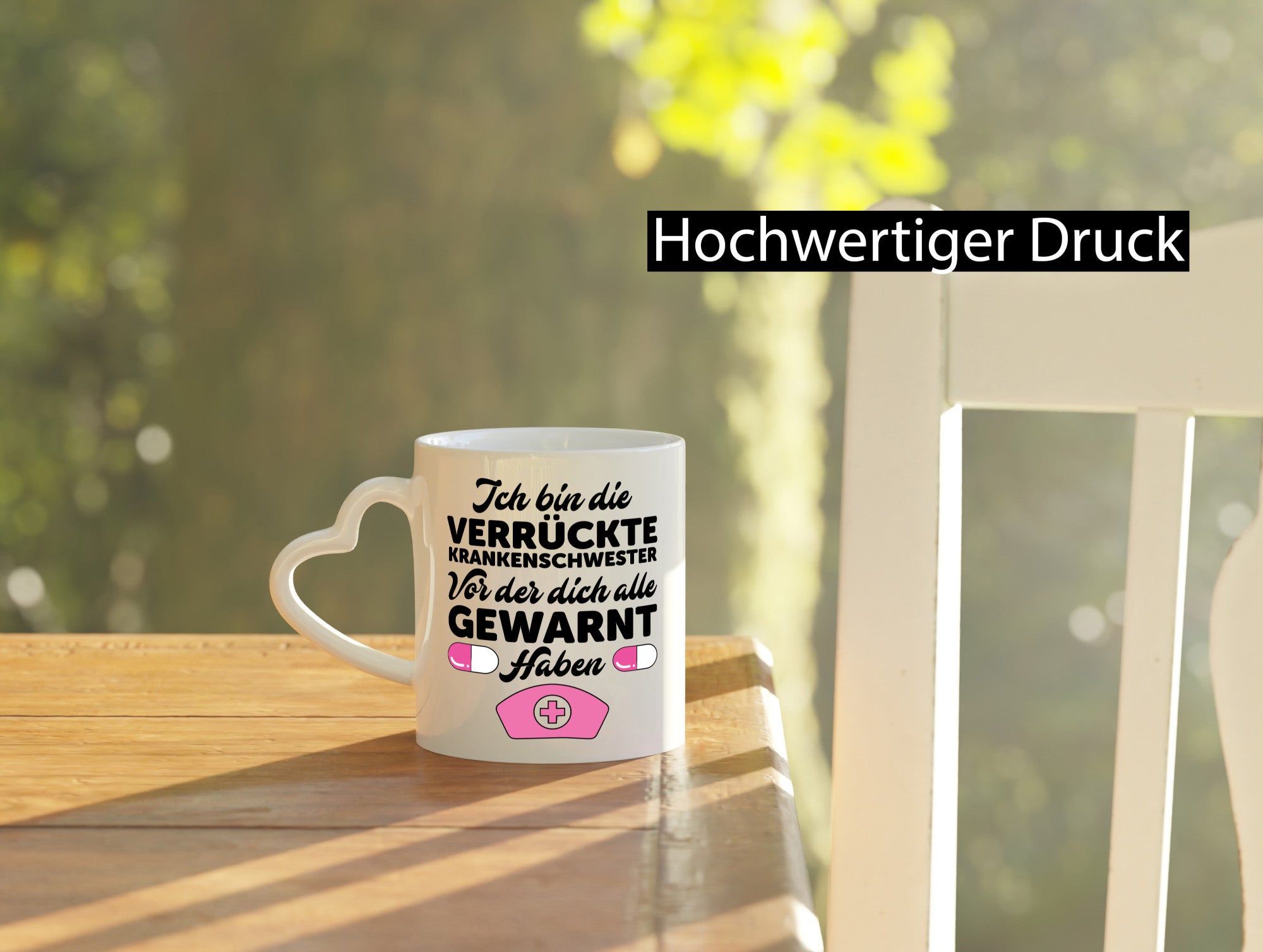 Alle haben dich gewarnt | Krankenschwester Verrückt Humor Geschenkidee Tasse