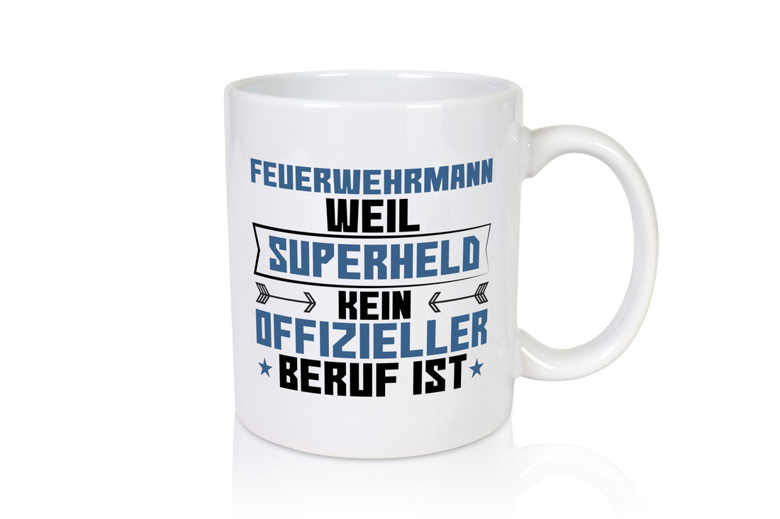 Superheld Feuerwehrmann | Feuerwehr Humor Geschenkidee Tasse