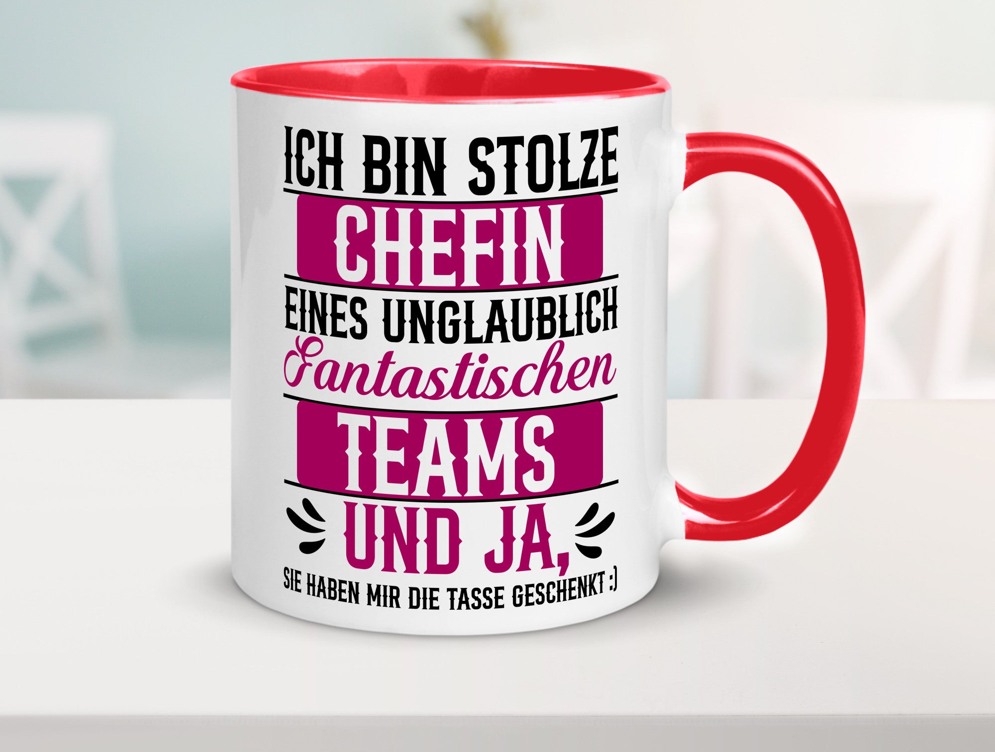 Stolze Chefin | Tolles Team Mitarbeiter lustig Arbeit Kollegen Büro Geschenk
