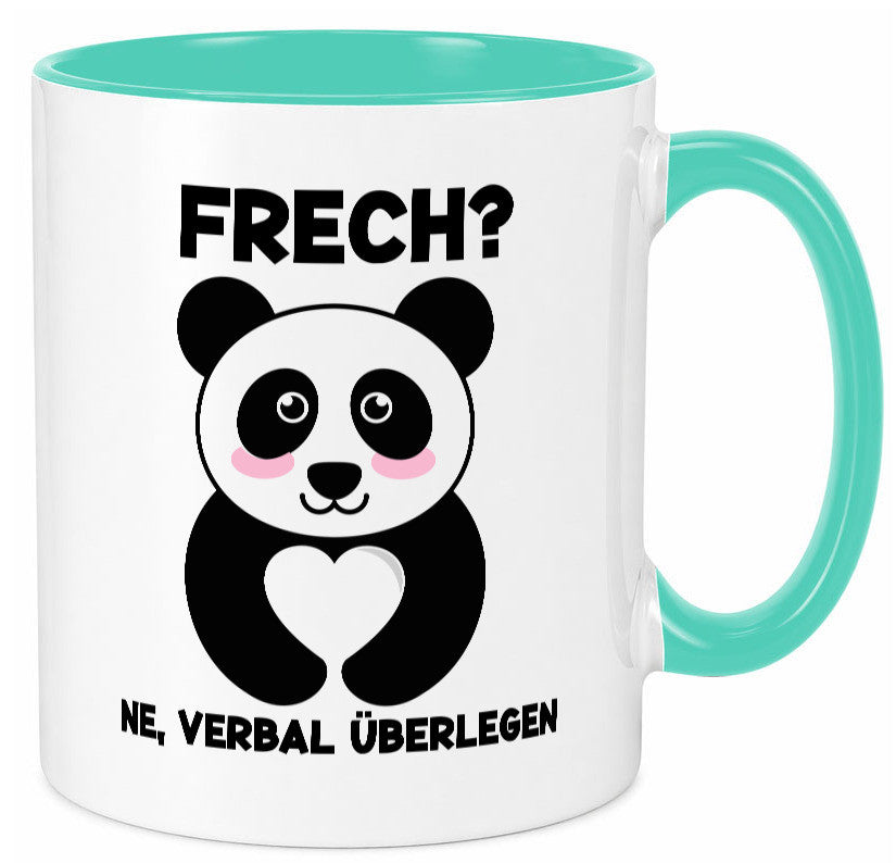 Frech | Verbal überlegen süßer Pandabär kecker Spruch lustiger Geschenk Humor Tasse