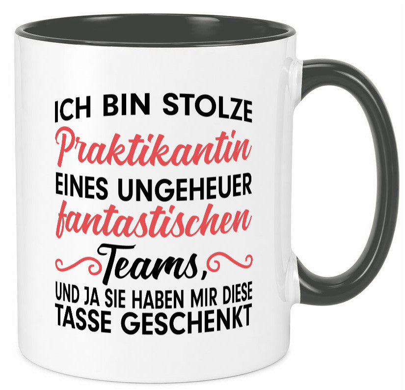 Stolze Praktikantin | Arbeitswelt Tasse Praktikum Geschenk Arbeit Kollegen Büro