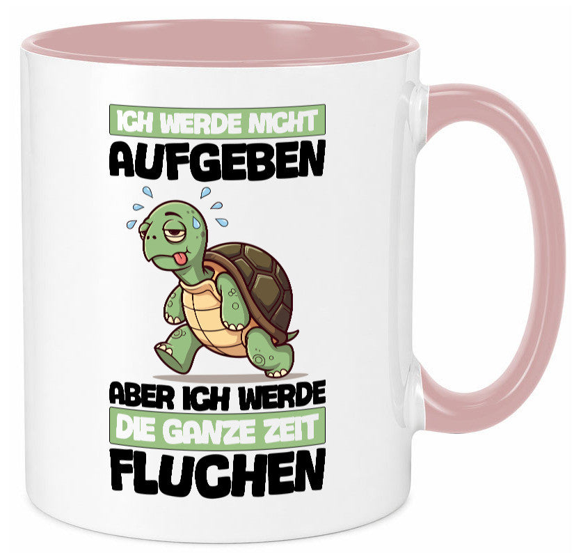 Ich geb nicht auf werde aber fluchen | Schildkröte Joggen v2 Humor Geschenkidee