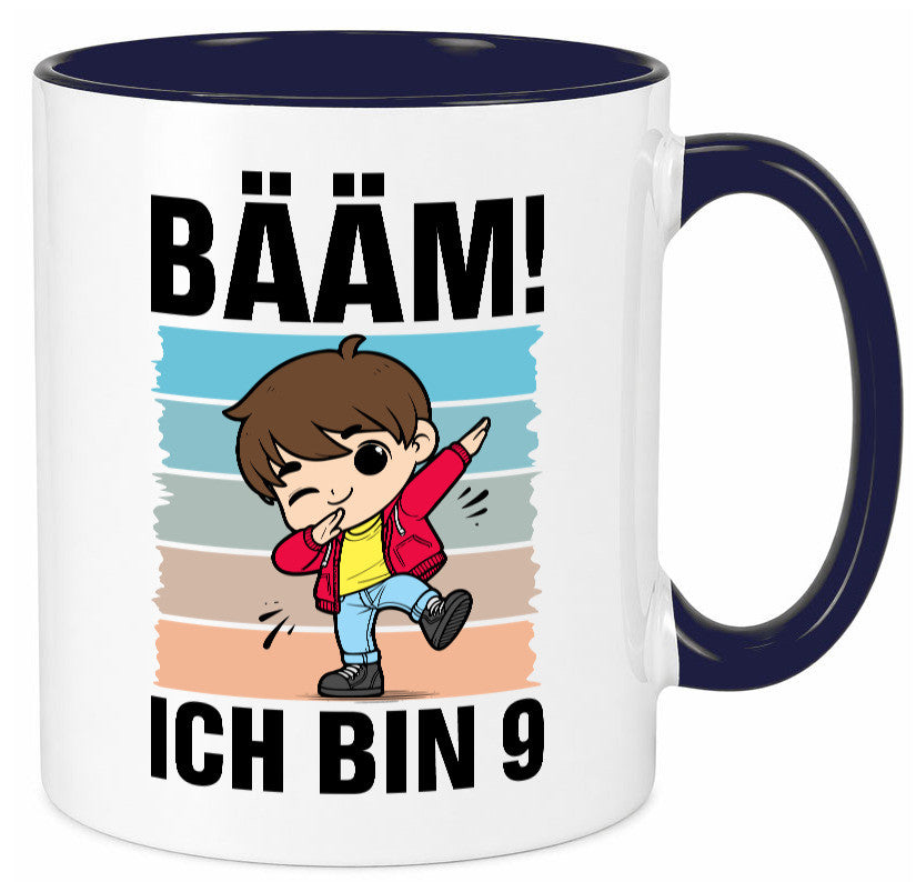 9. Geburtstag | Ich bin 9 Jahre Bäääm Dabbing Kind lustig Geschenkidee Geschenk Tasse