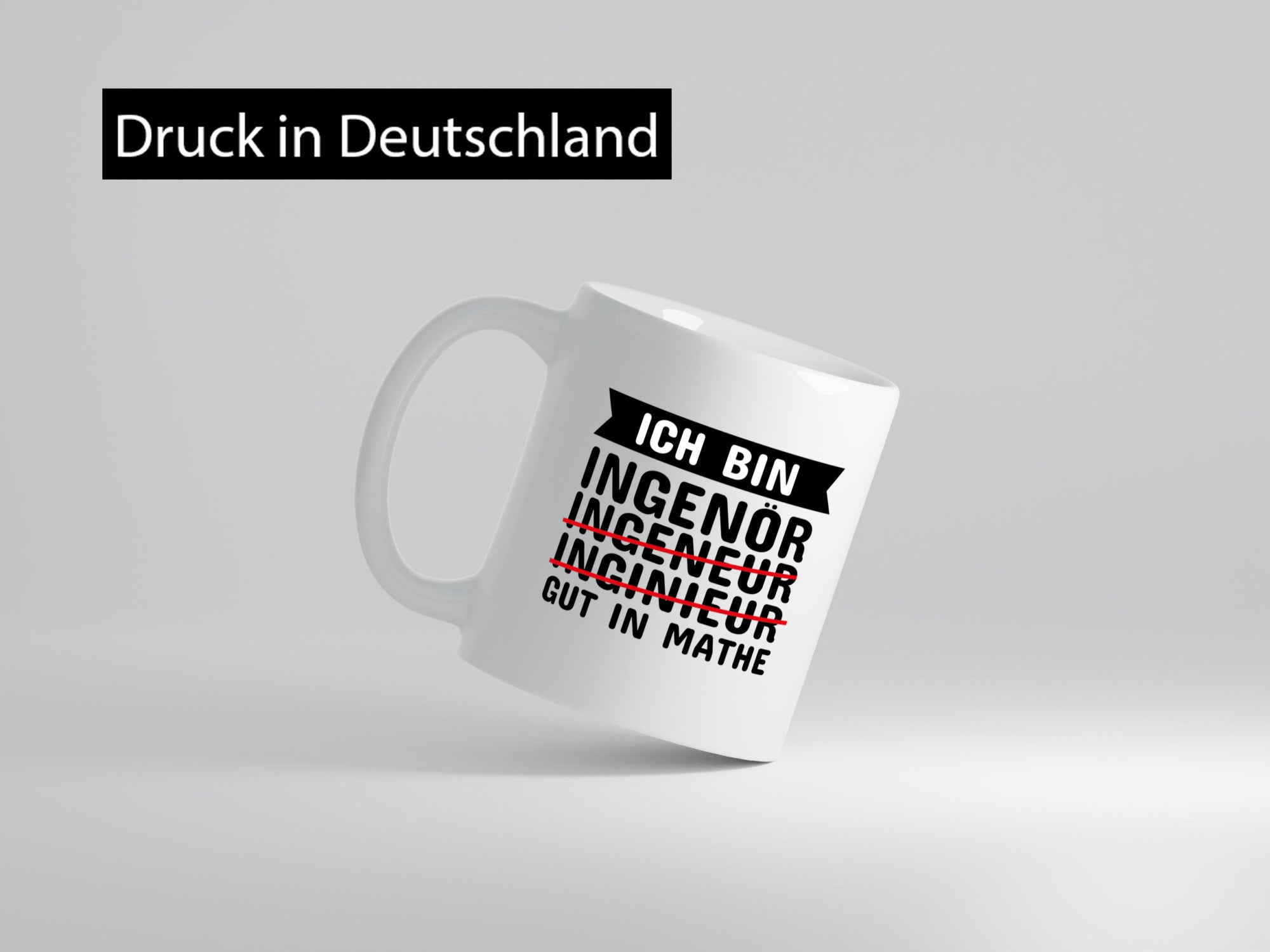 Ich bin gut in Mathe Ingenieur Geschenk Humor Geschenkidee lustiger Spruch Tasse
