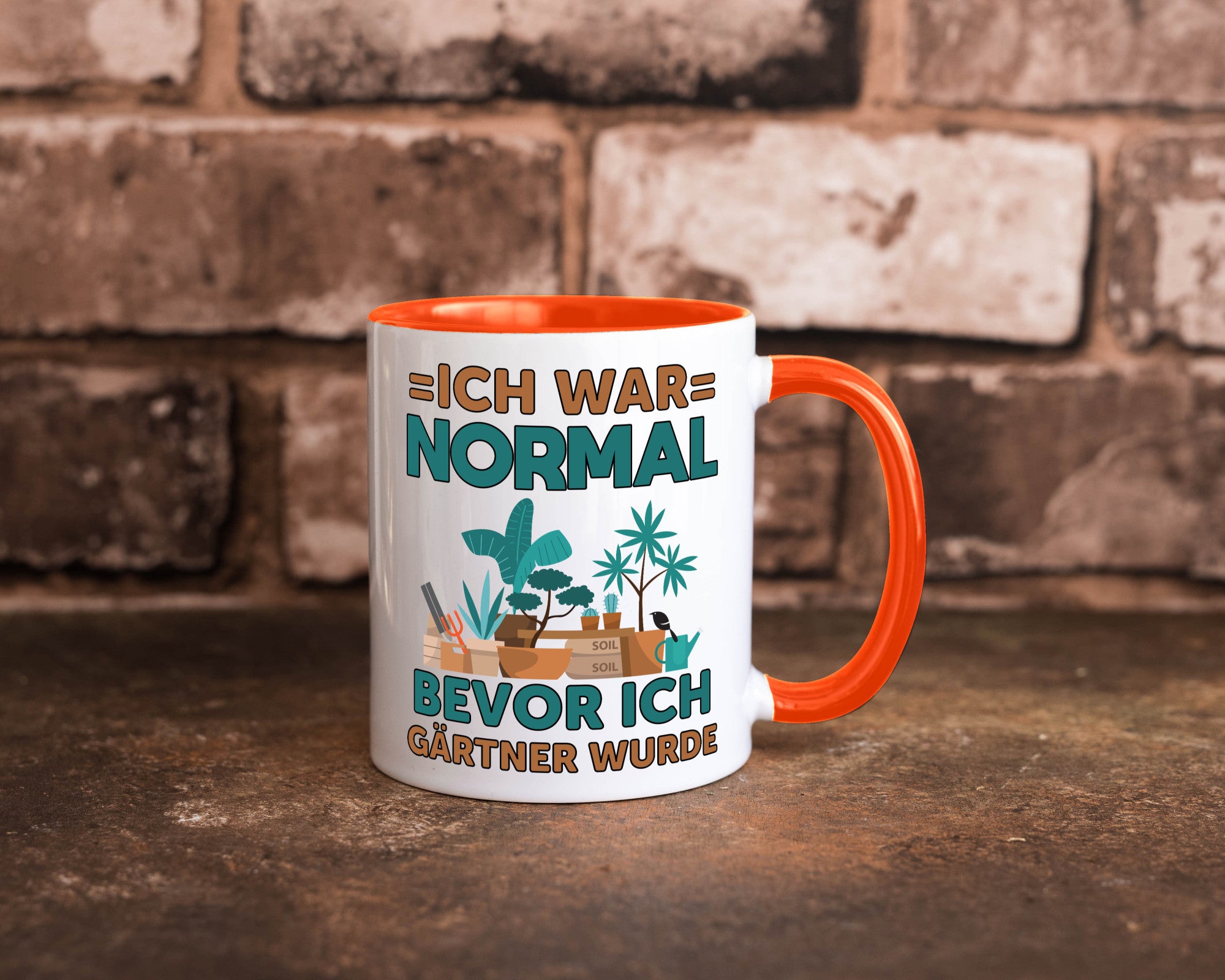 Ich war normal bevor Gärtner wurde | Garten lustiger Spruch Geschenk Humor