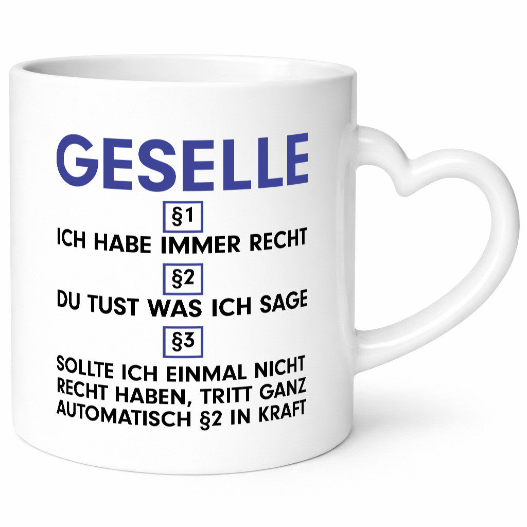 Ich habe immer Recht Geselle | Handwerker v2 lustiger Spruch Geschenk Humor