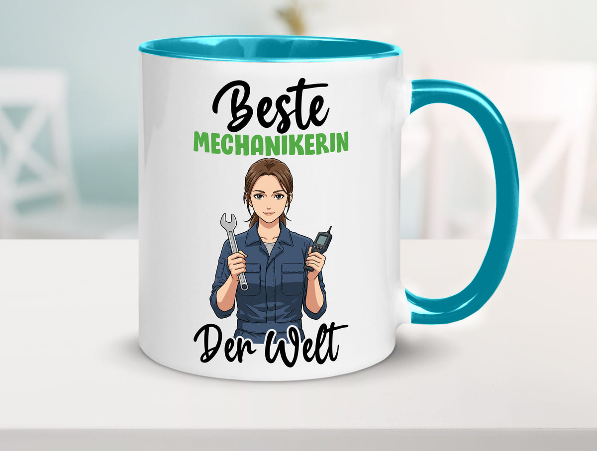 Beste Mechanikerin | KFZ v2 Humor Geschenkidee Tasse