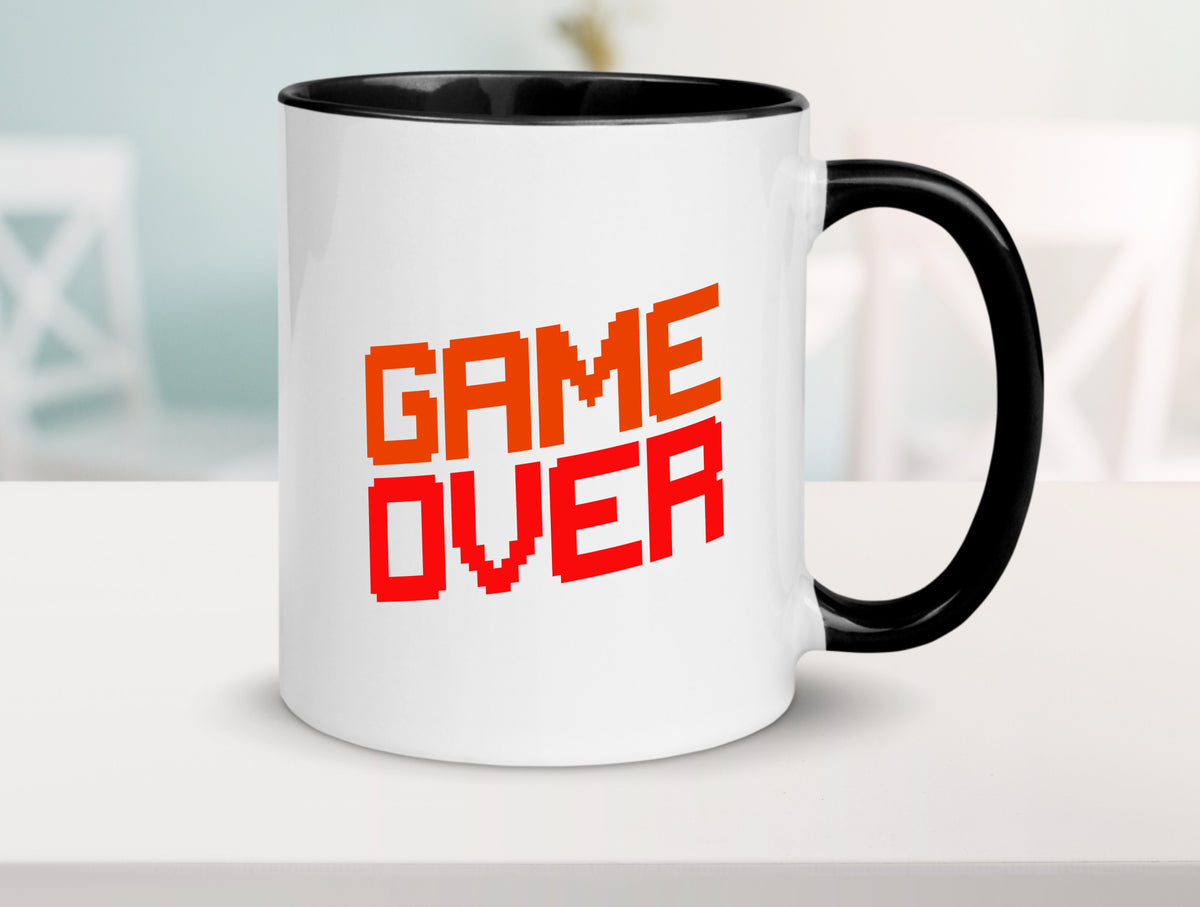 Game Over | Gamer Zocker Retro PC Nerd Pixel Geschenkidee Humor Tasse