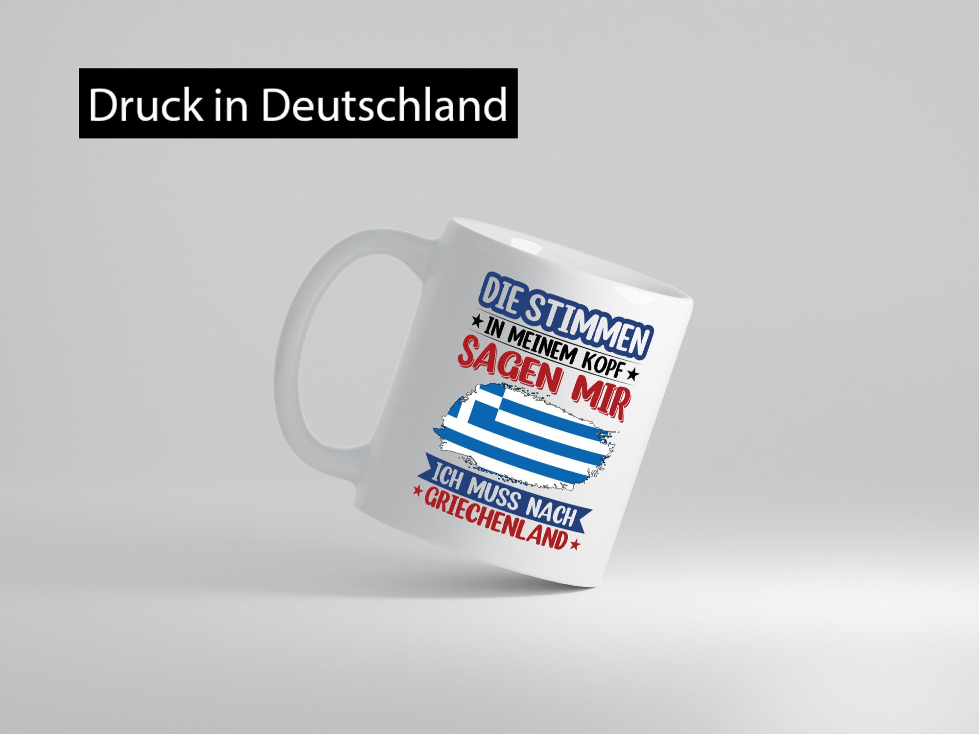 Griechenland | Urlaub Stimmen in meinem Kopf Traumland Humor Geschenkidee Tasse