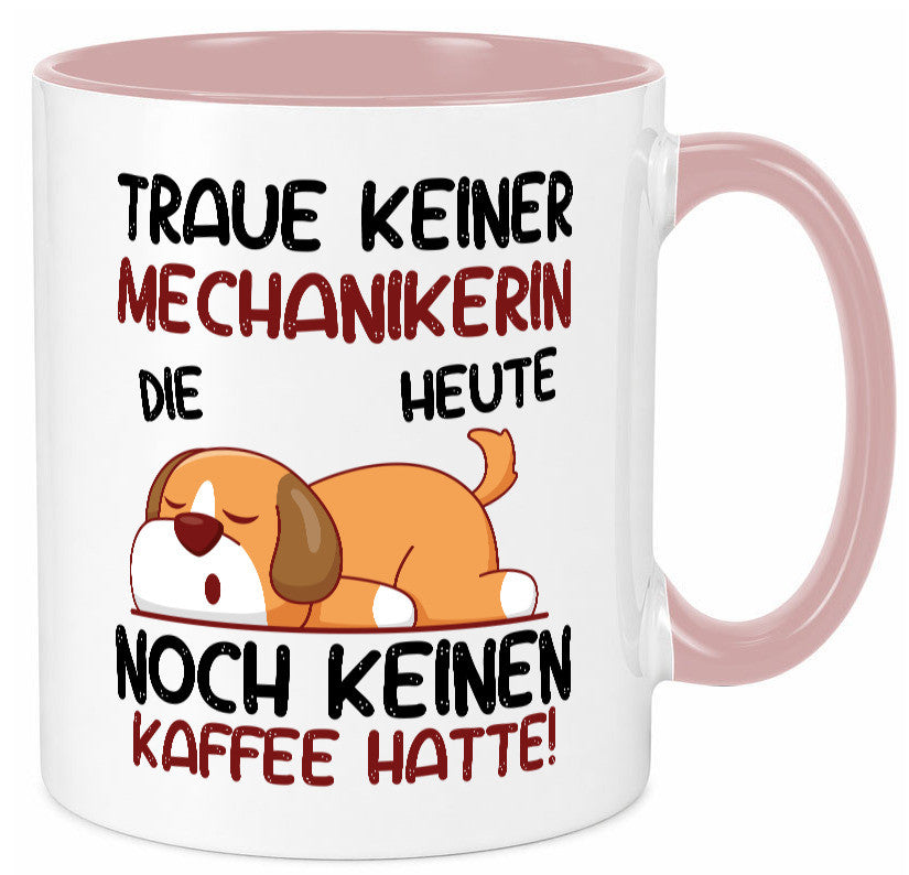 Traue keiner Mechanikerin | KFZ Humor Geschenkidee Tasse