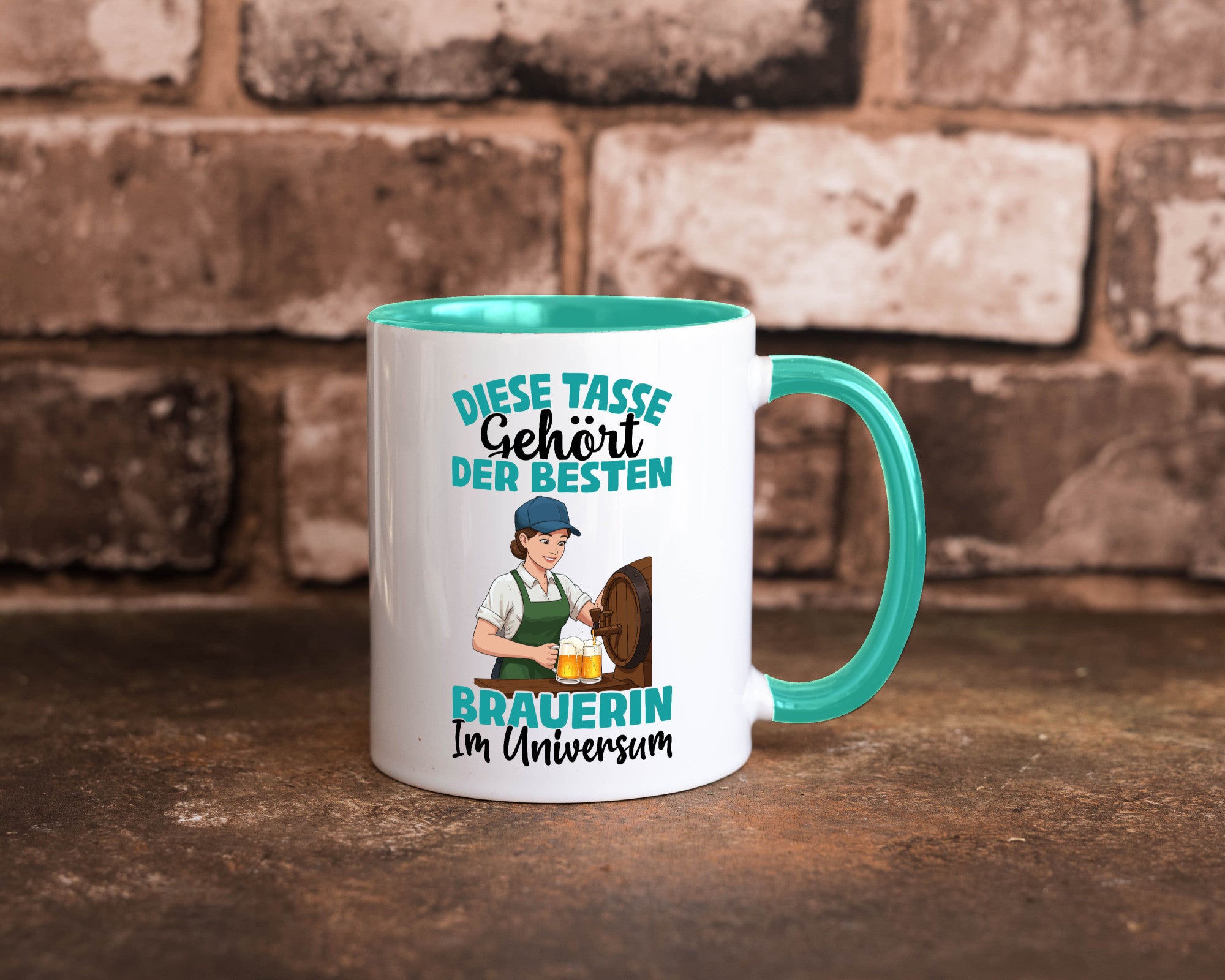 Im Universum: Brauerin | Bier Brauerei lustiger Spruch Geschenk Humor