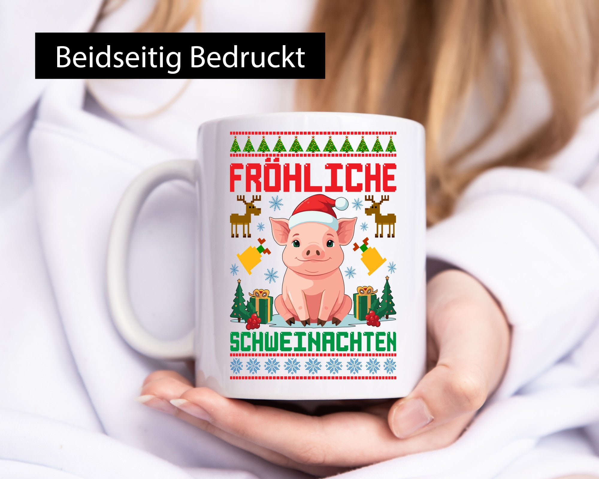 Fröhliche Schweinachten | Ugly Christmas Schwein Humor Geschenkidee Tasse