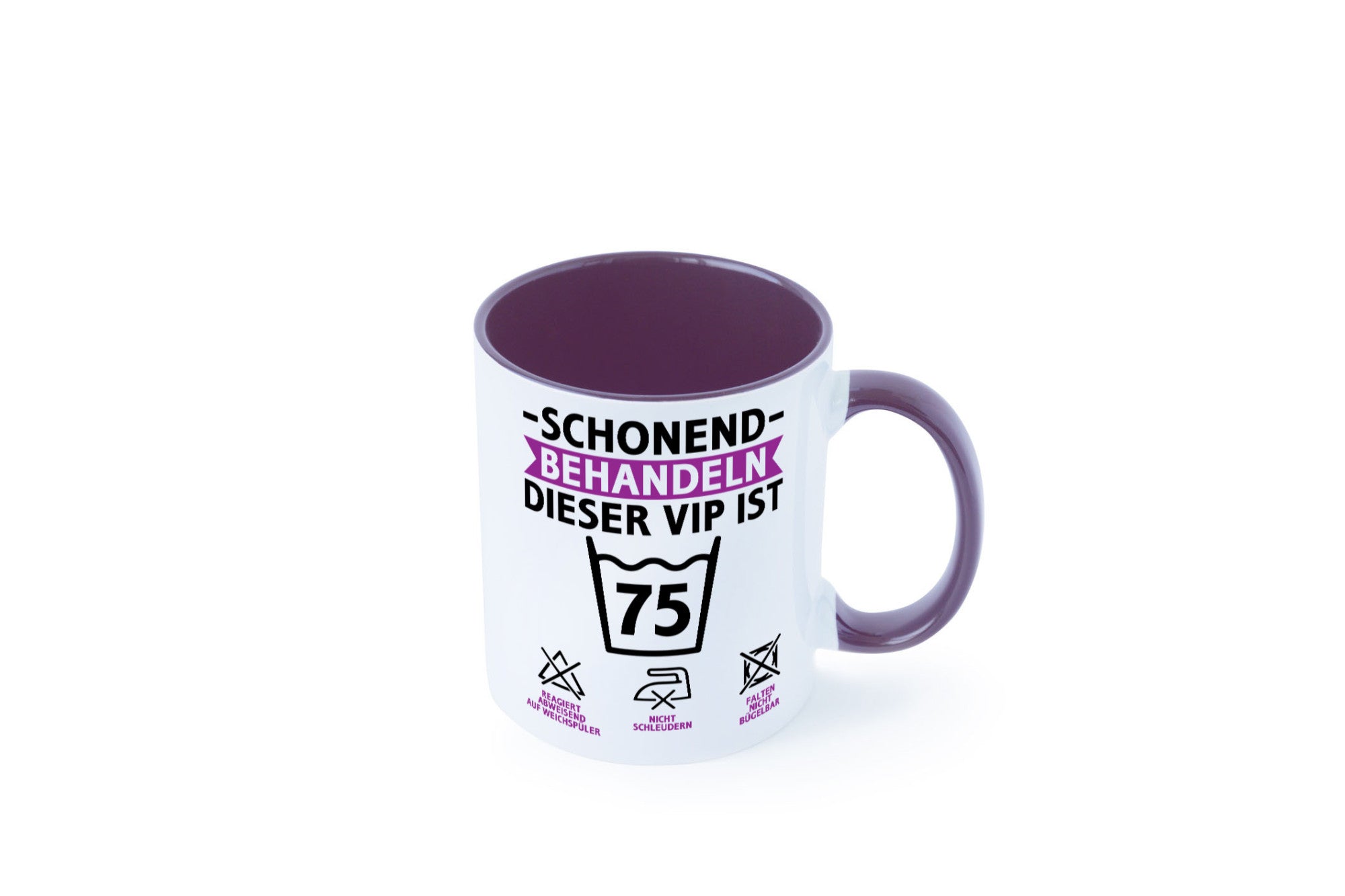 75 Geburtstag | schonend behandeln Jahre v2 lustiger Spruch Geschenk