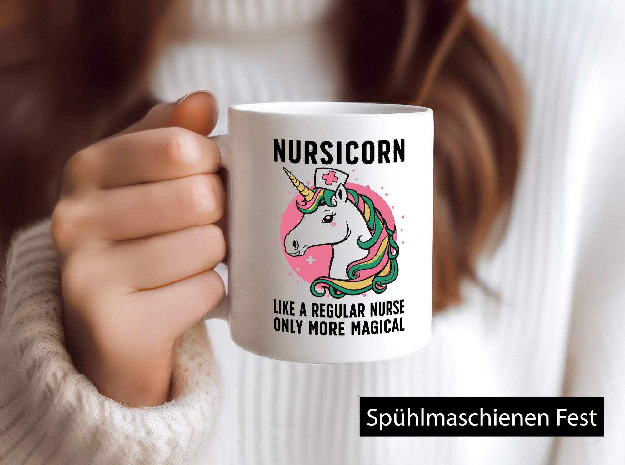 Nursicon, more magical | Einhorn Schwesternhaube Geschenkidee Humor Tasse