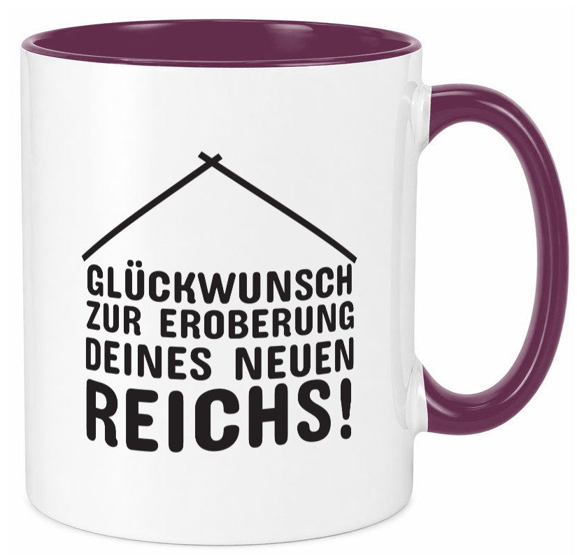 Neue Wohnung | Hausbesitzer Tasse Umzug Eigenheim Humor Geschenkidee