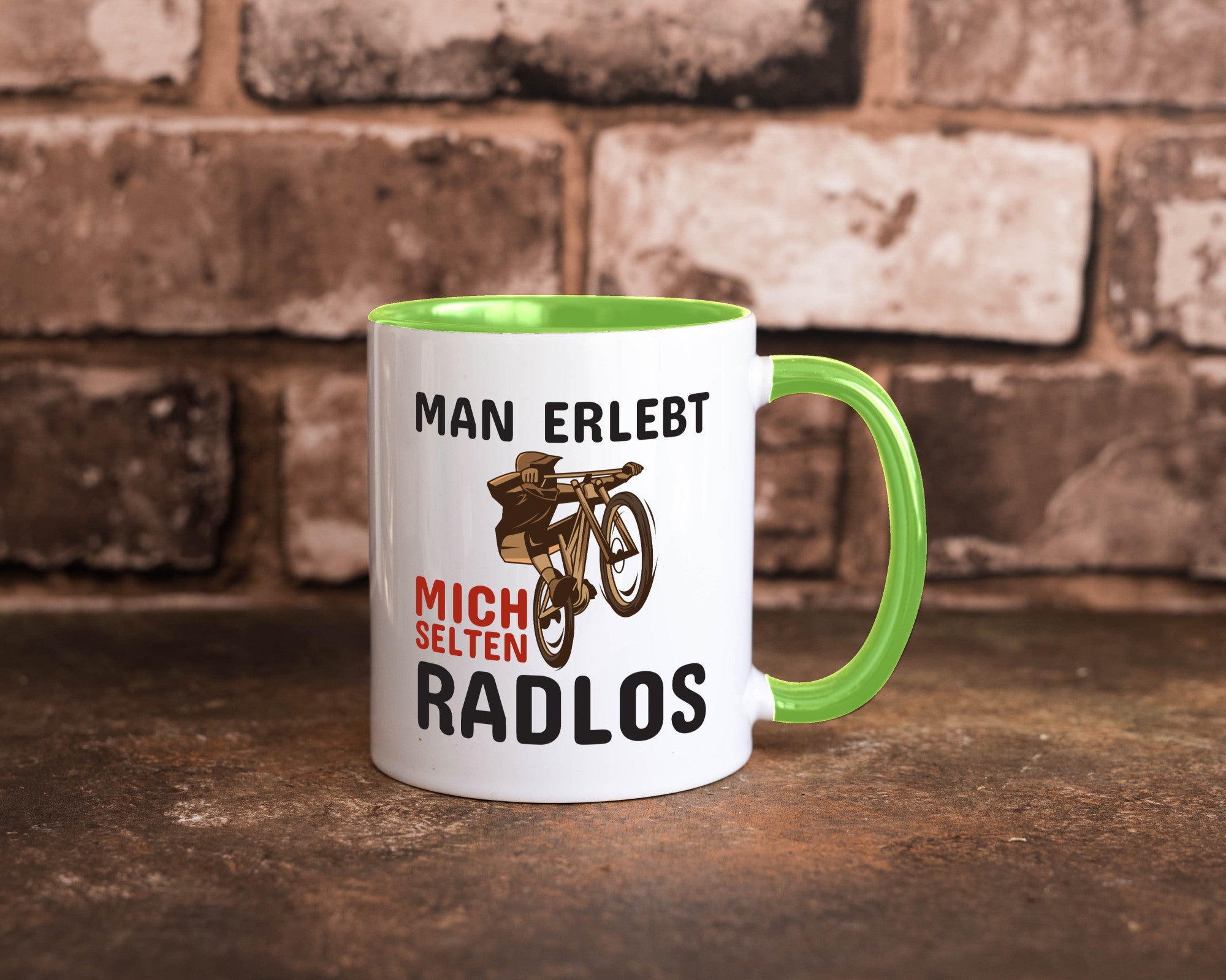 Selten Radlos | Spruchtasse Fahrrad Männer Humor lustiger Spruch Geschenk