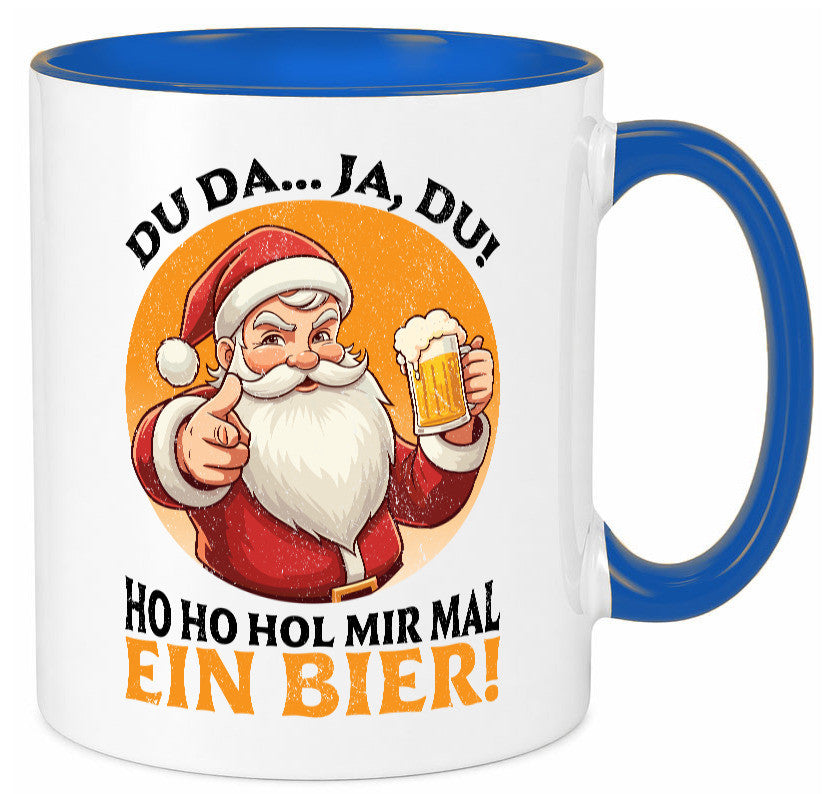Hol mir mal ein Bier | Ugly Christmas Santa lustig Humor Geschenkidee Geschenk Tasse