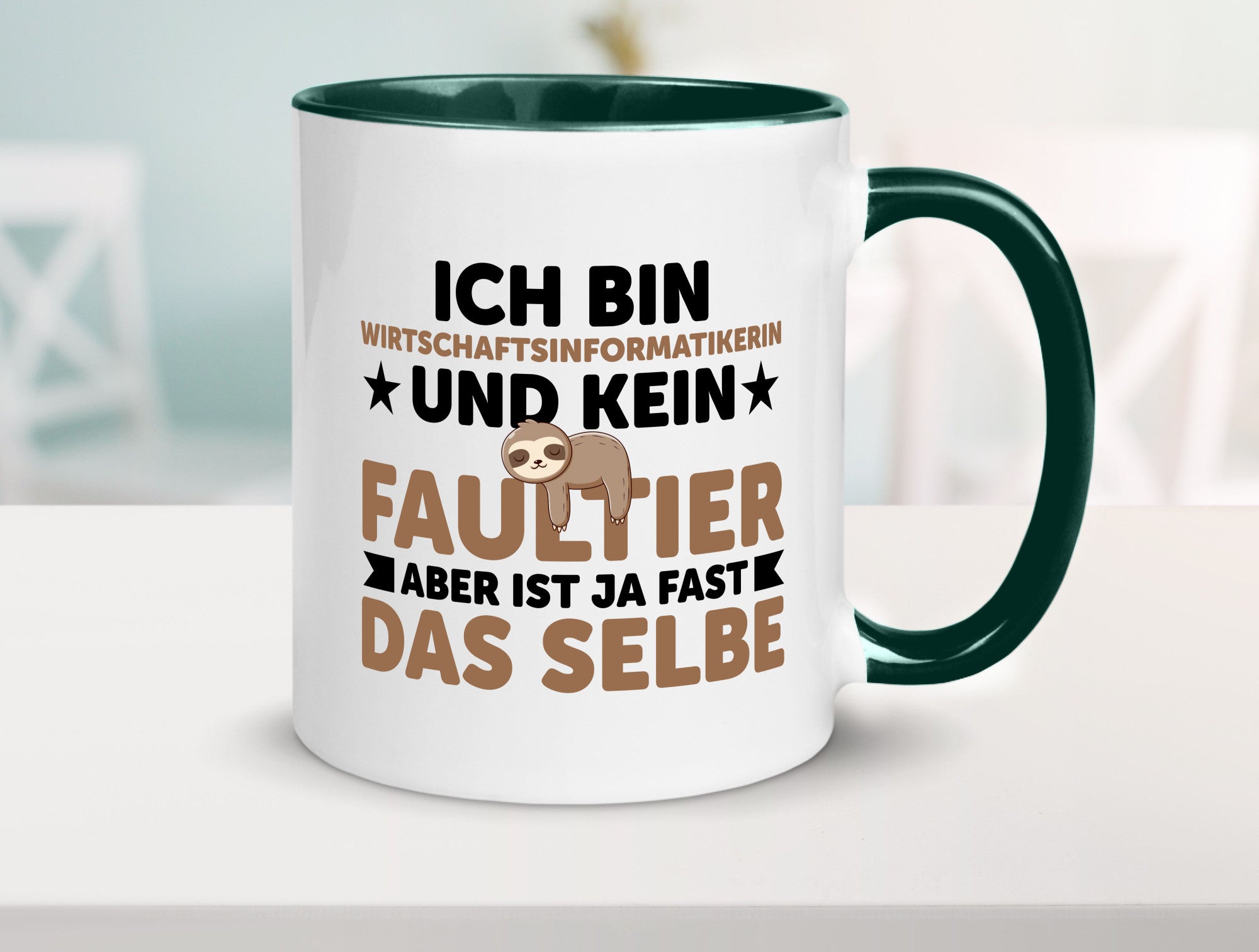 Ich bin kein Faultier: Wirtschaftsinformatikerin v2 lustig Tierliebhaber Humor