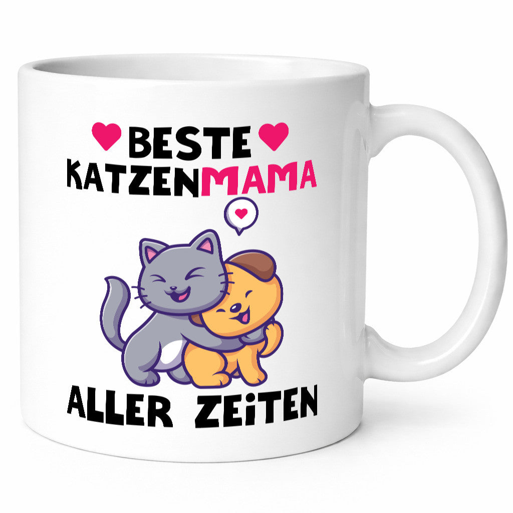 Beste Katzenmama | Katzenbaby Herz lustig Familie Geschenkidee Geschenk Tasse