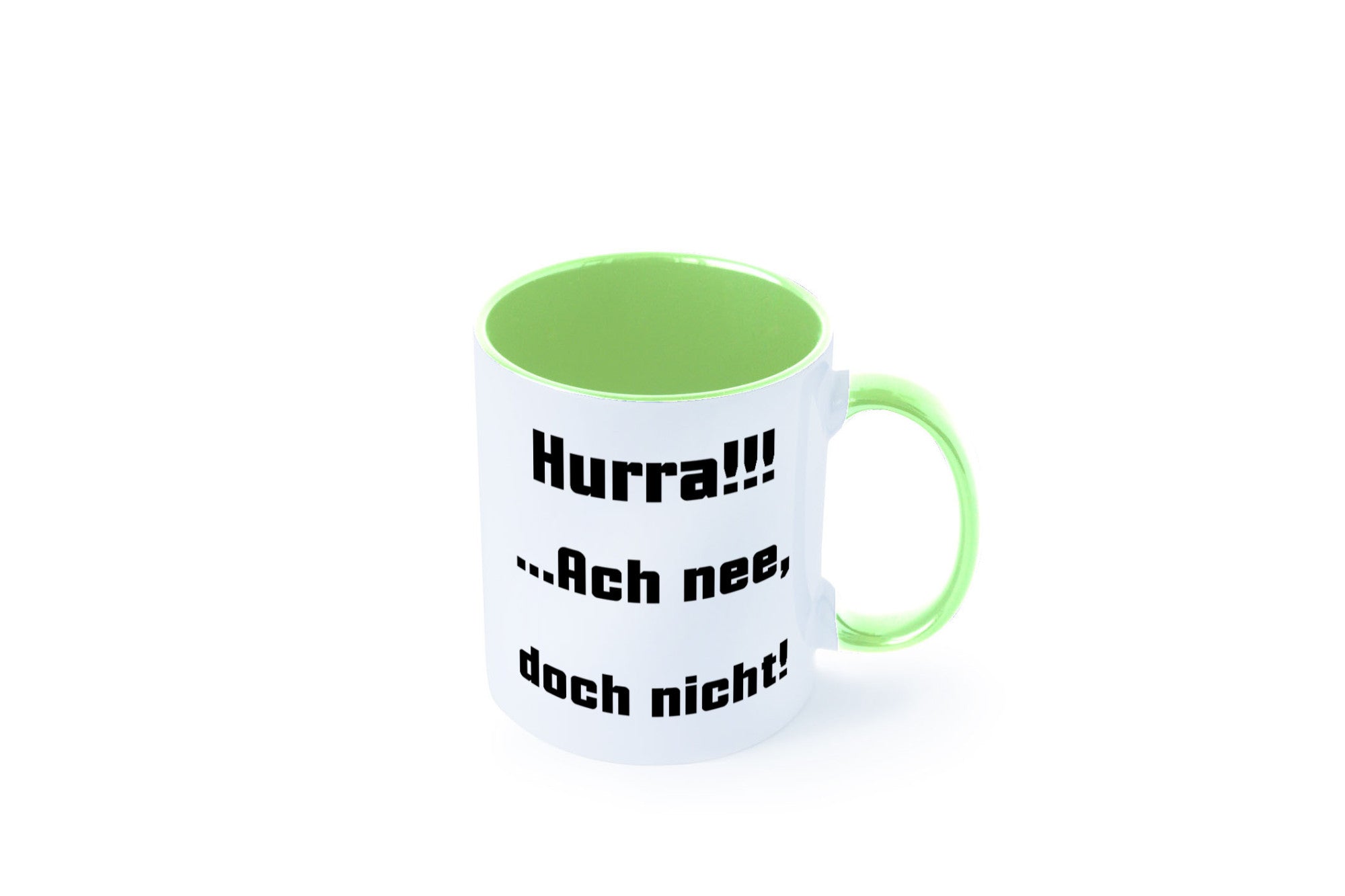 Hurta ach nee, doch nicht Geschenk Humor Geschenkidee lustiger Spruch Tasse
