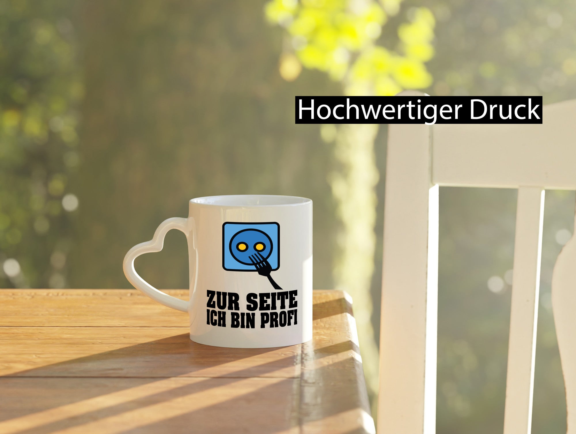 Zur Seite ich bin Profi lustiger Spruch Geschenk Humor Geschenkidee Tasse