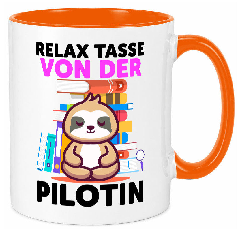 Relax Tasse: Pilotin | Definition Piloten lustiger Spruch Geschenk Humor