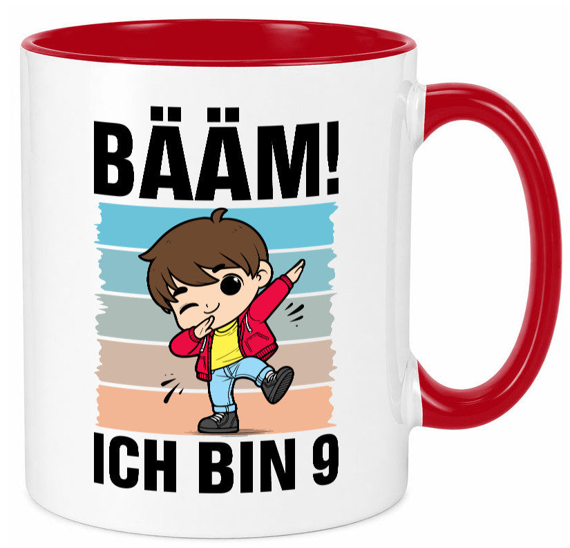 9. Geburtstag | Ich bin 9 Jahre Bäääm Dabbing Kind lustig Geschenkidee Geschenk Tasse