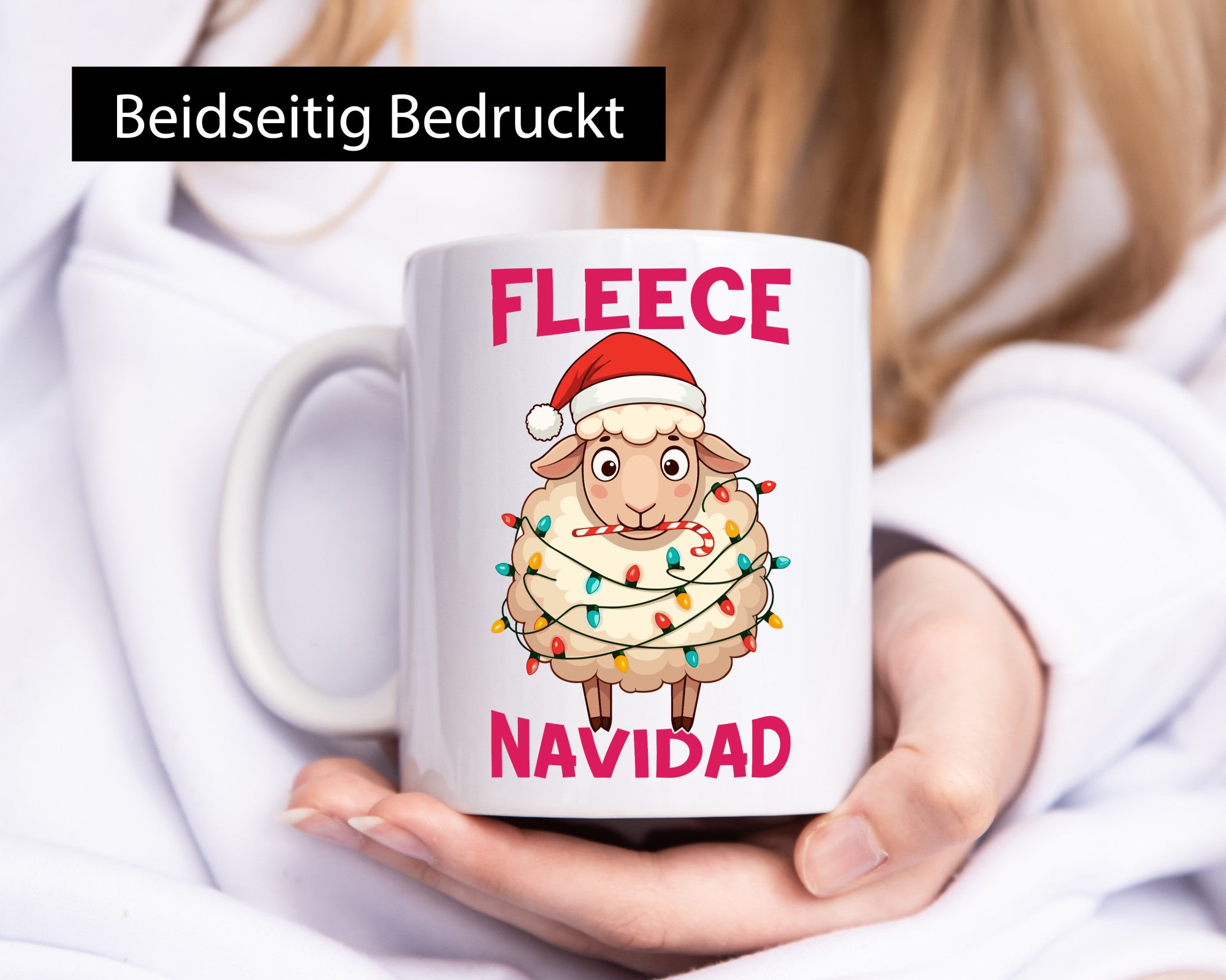 Fleece Navidas | Weihnachtschaf Weihnachten lustig Humor Geschenkidee Geschenk