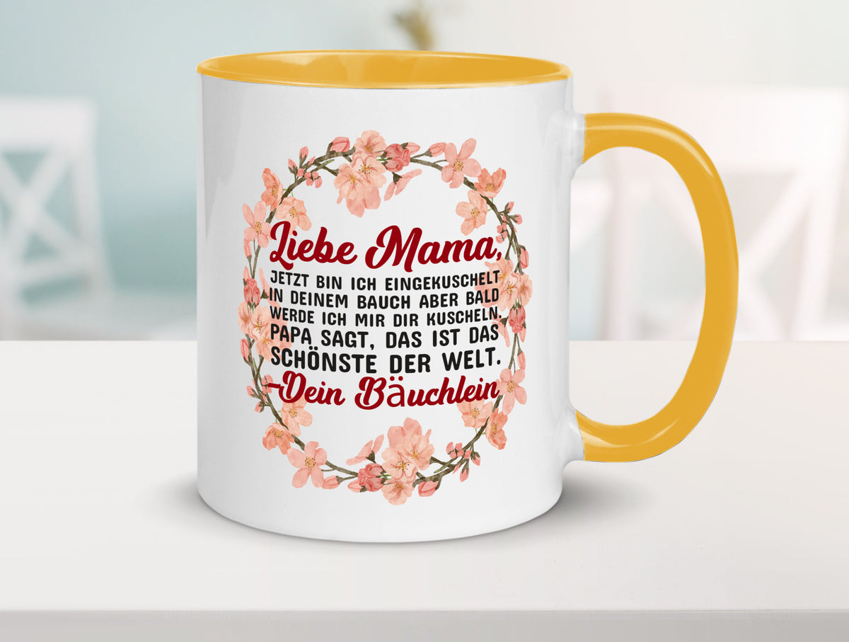Liebe Mama | Schwangerschaft Tasse Baby süß Humor Familie Geschenkidee