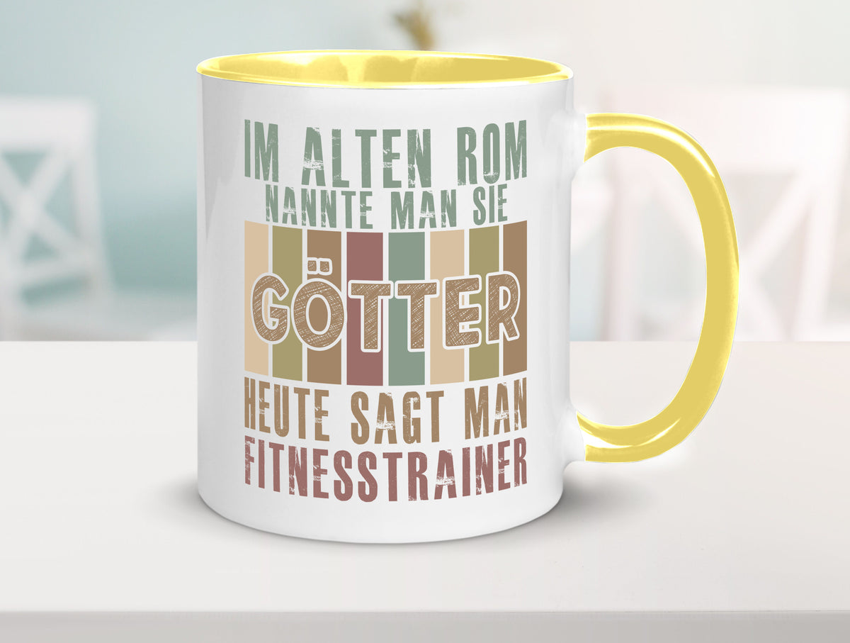 Heute sagt man: Fitnesstrainer | Personal Trainer Geschenkidee Humor Tasse