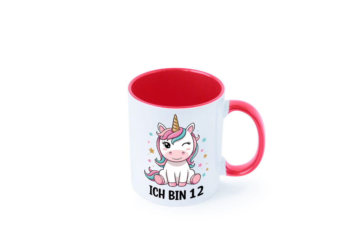 12. Geburtstag | 12 Jahre Einhorn Mädchen lustig Geschenkidee Geschenk Tasse