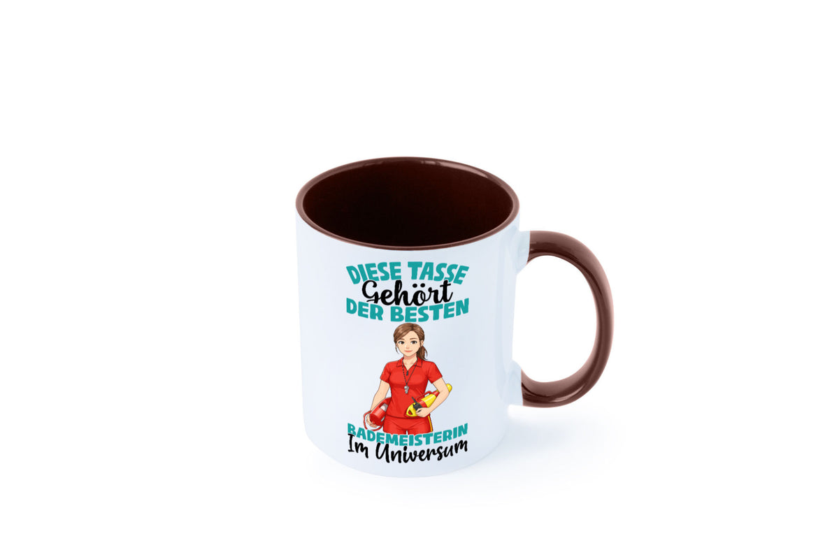 Im Universum: Bademeisterin | Schwimmmeisterin Geschenk Humor Geschenkidee Tasse
