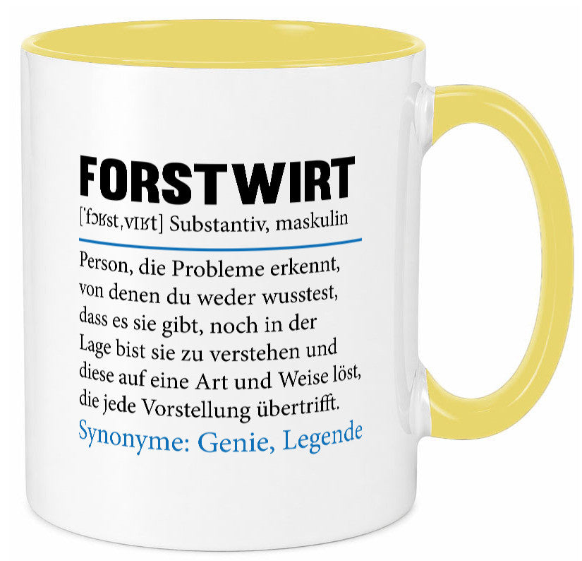 Forstwirt | Spruch Beruf Waldarbeiter lustig Geschenkidee Arbeit Kollegen Büro Tasse