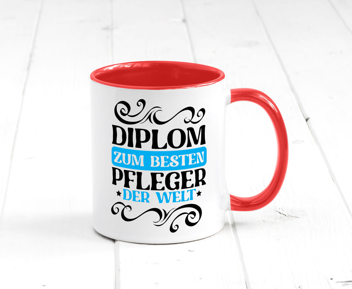 Bester Pfleger der Welt | Altenpfleger Pflegekraft lustig Humor Geschenkidee Tasse