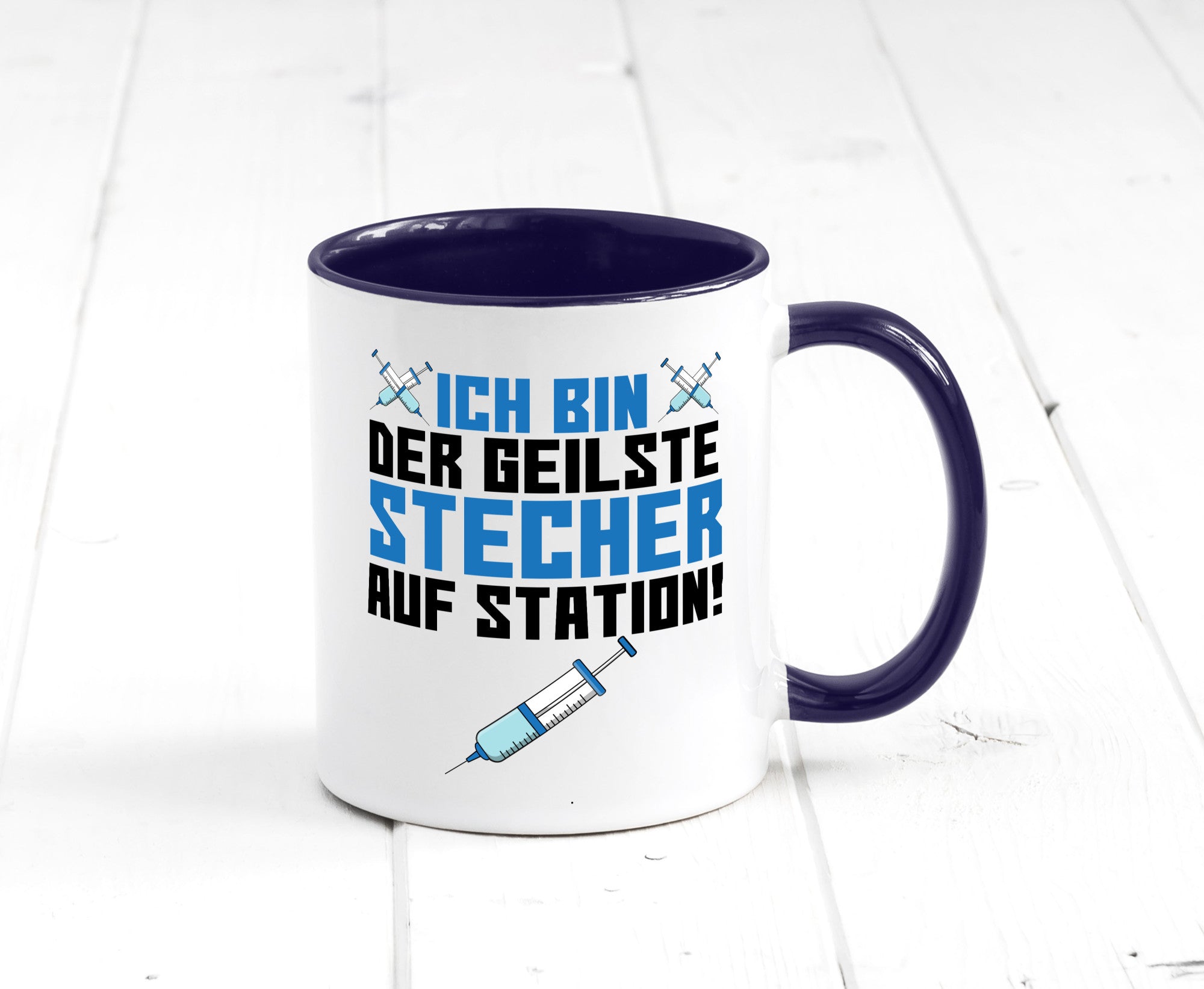 Ich bin der geilste Stecher | Pfleger Arzt Spritze lustig Humor Geschenkidee