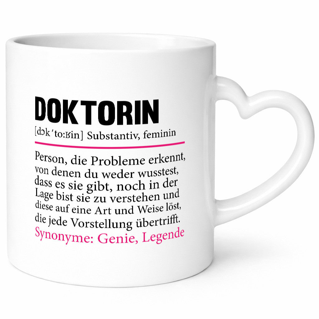 Doktorin | Spruch lustig Doktorand Doktortitel Humor Geschenkidee Geschenk Tasse