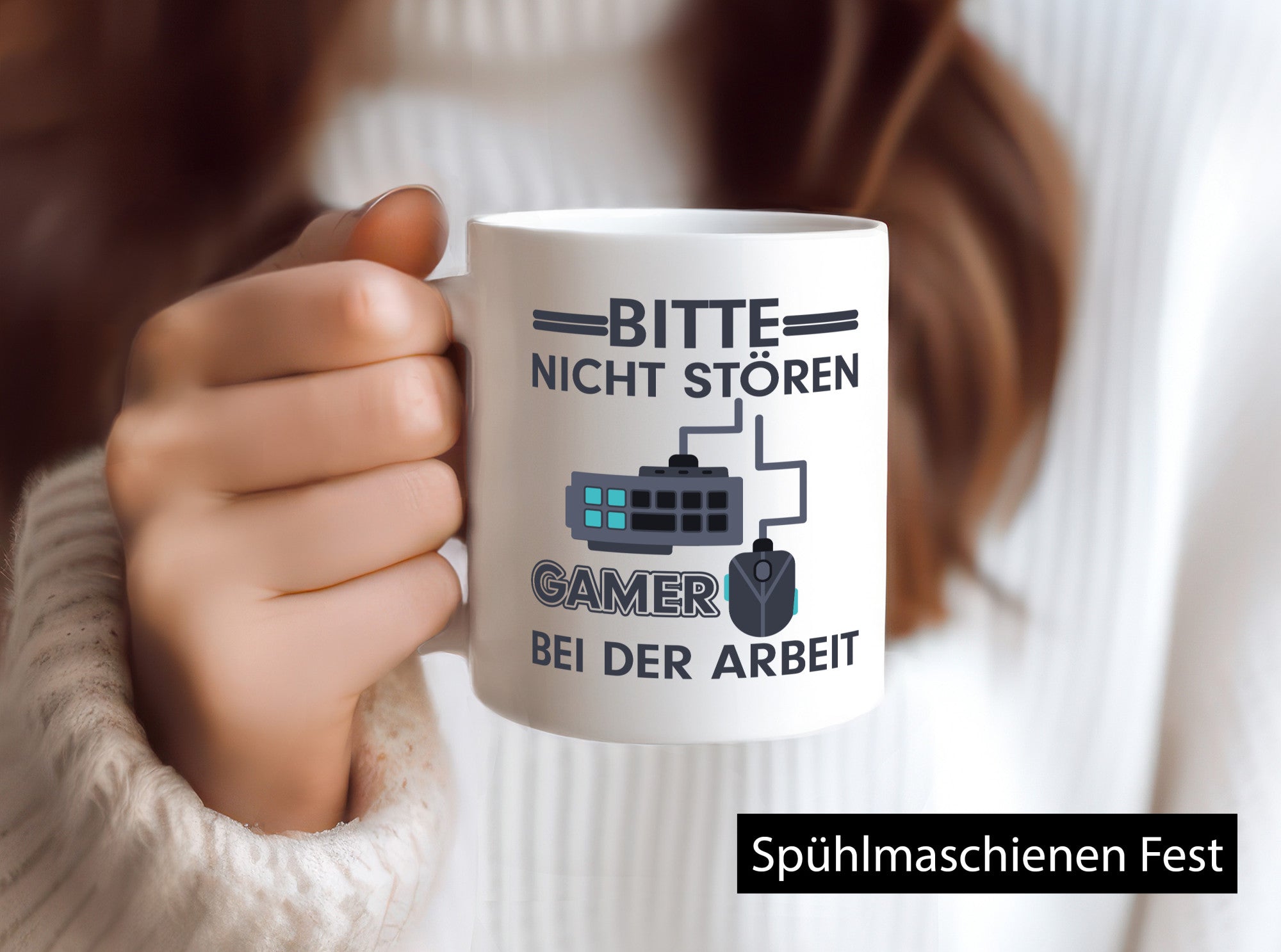 Gamer bei der Arbeit | Gaming Tasse Teenager Spruch Humor Kollegen Büro