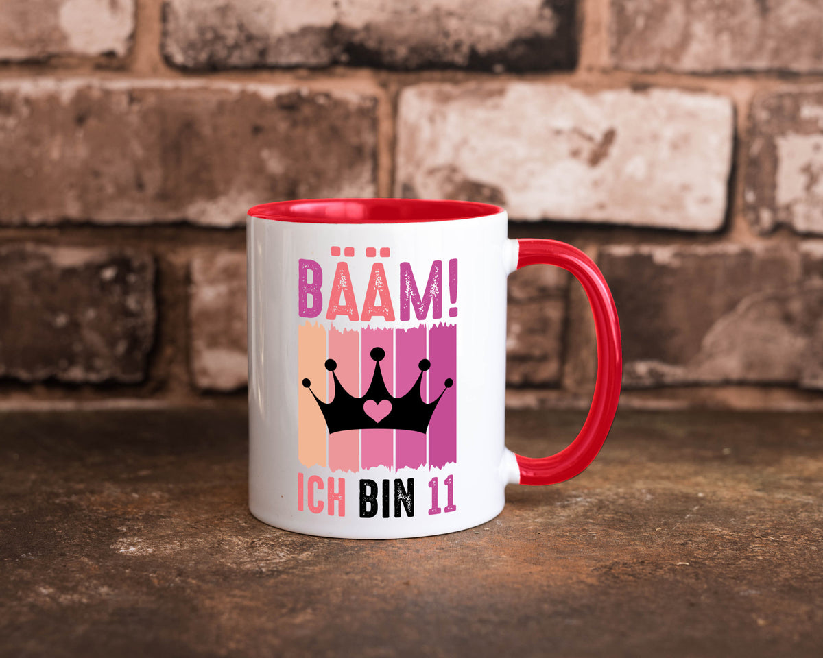 11. Geburtstag | 11 Jahre Bääm ich bin Krone Humor Geschenkidee Tasse